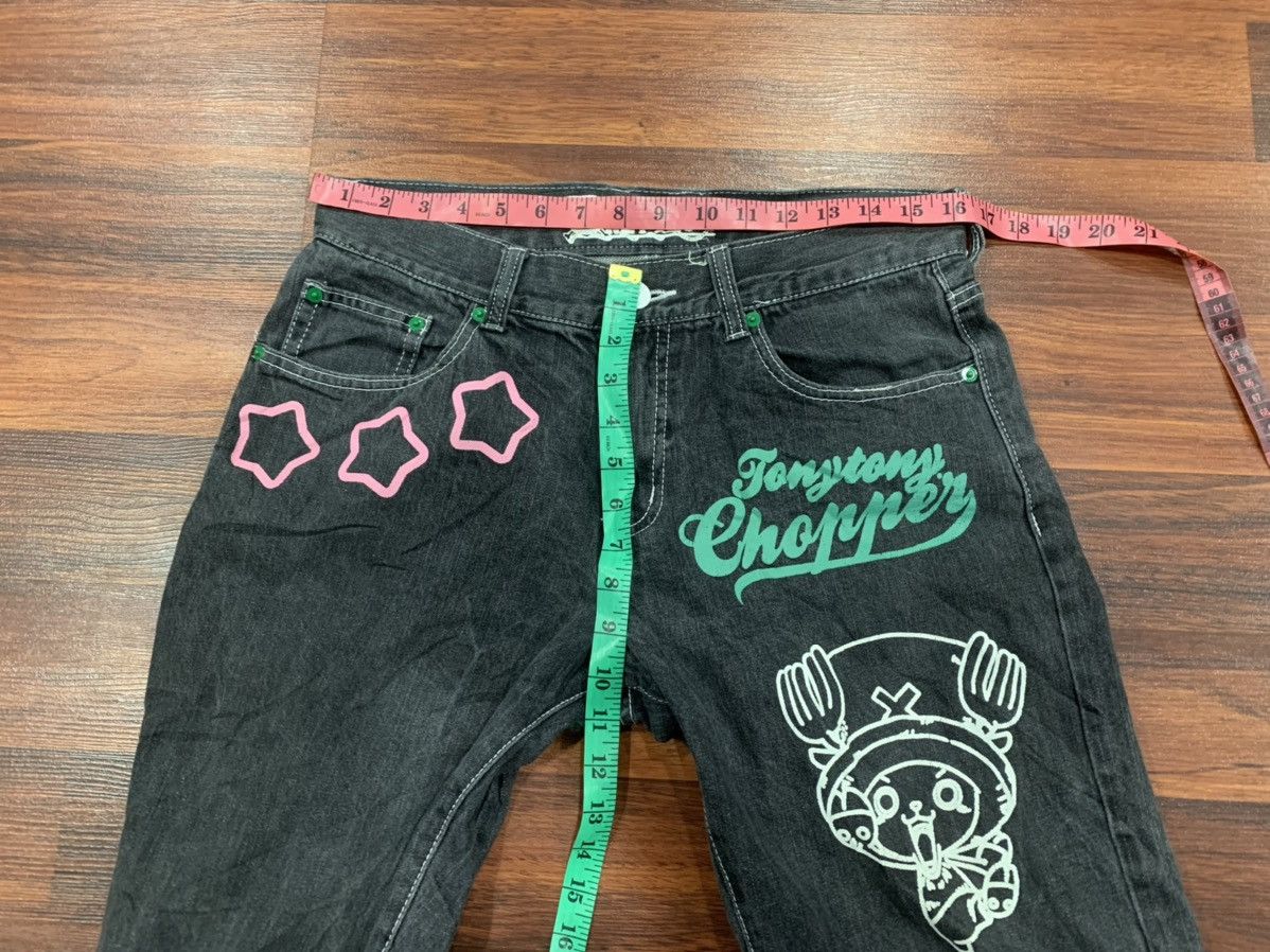 One Piece Character Hero One Piece Chooper Denim Pants Size US 33 - 3 Thumbnail