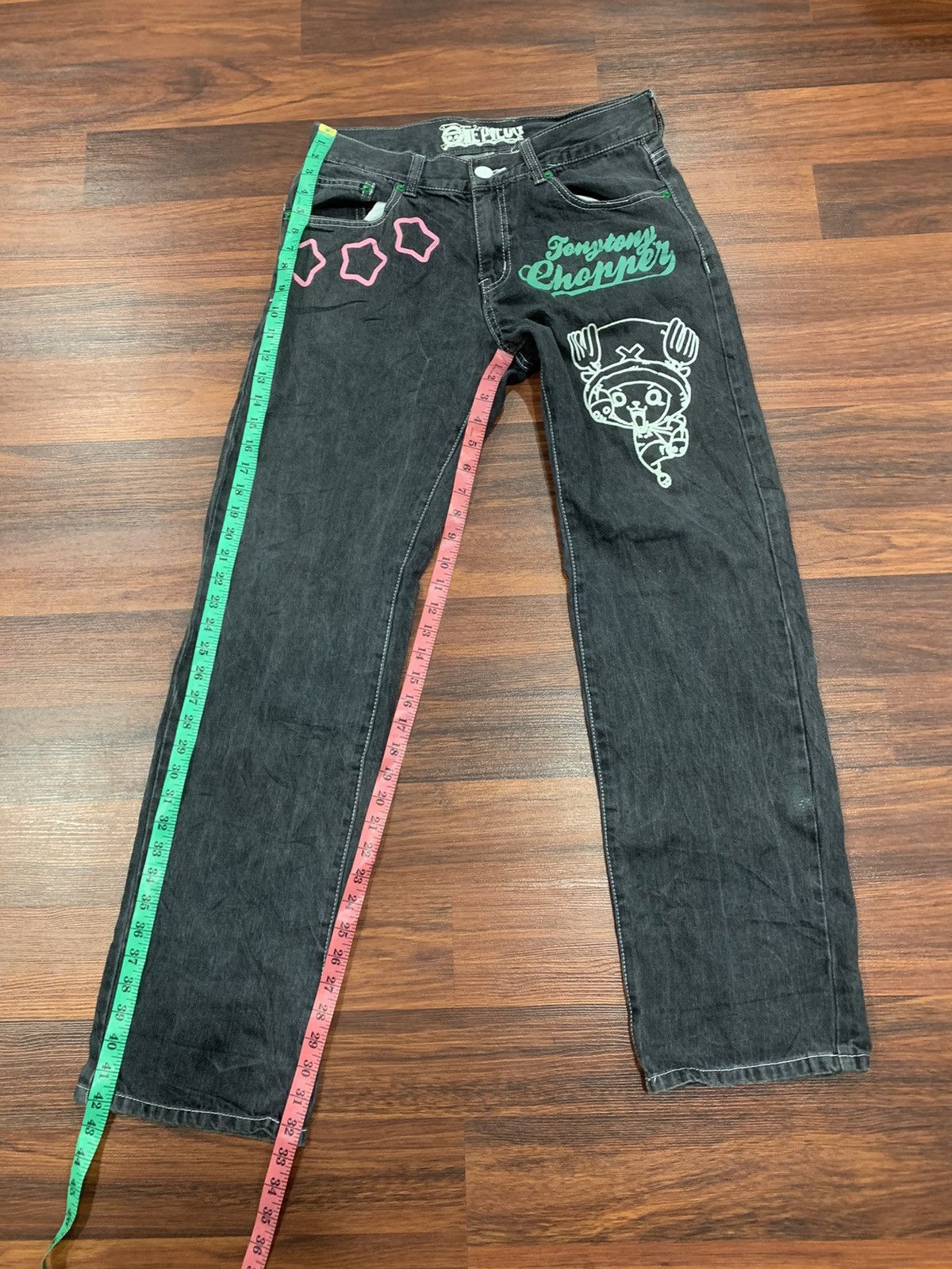 One Piece Character Hero One Piece Chooper Denim Pants Size US 33 - 4 Thumbnail