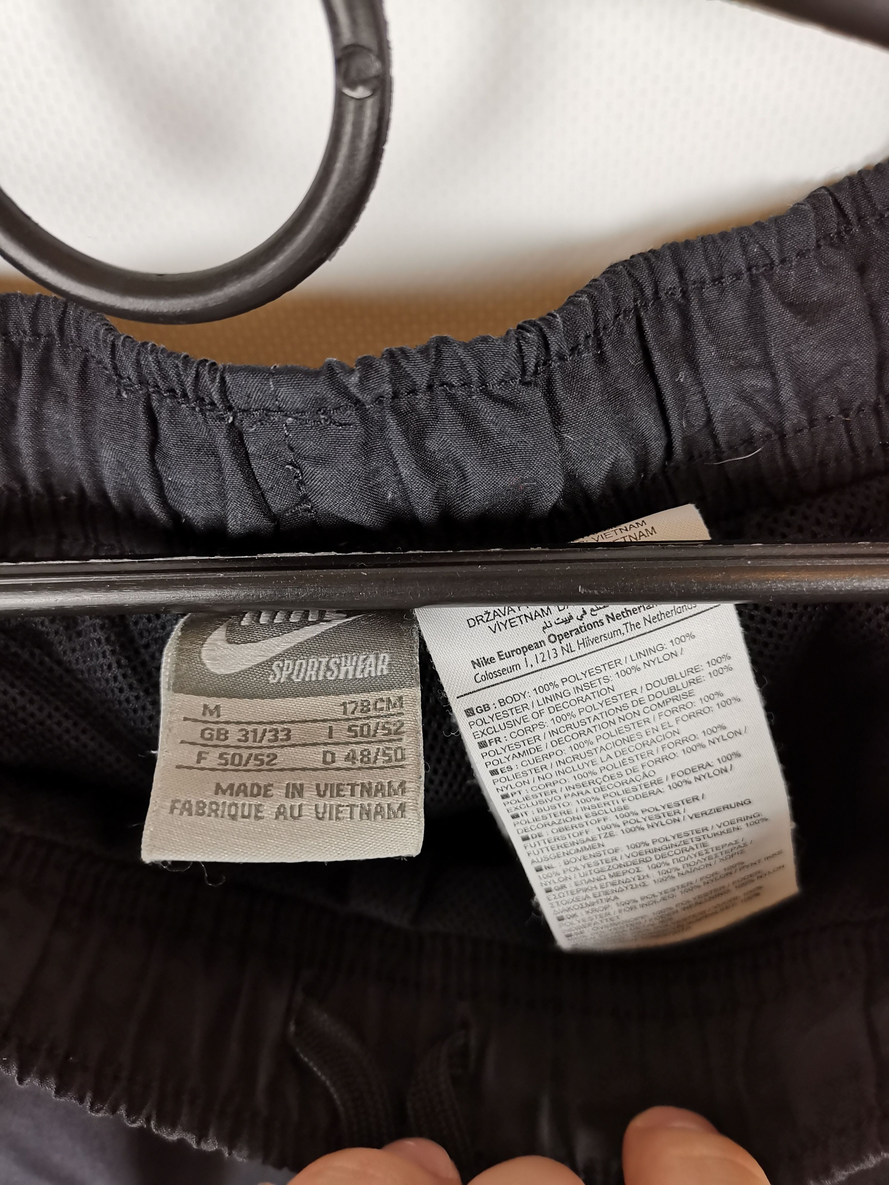 Nike Nike vintage y2k double logo black track pants Size US 32 / EU 48 - 2 Thumbnail
