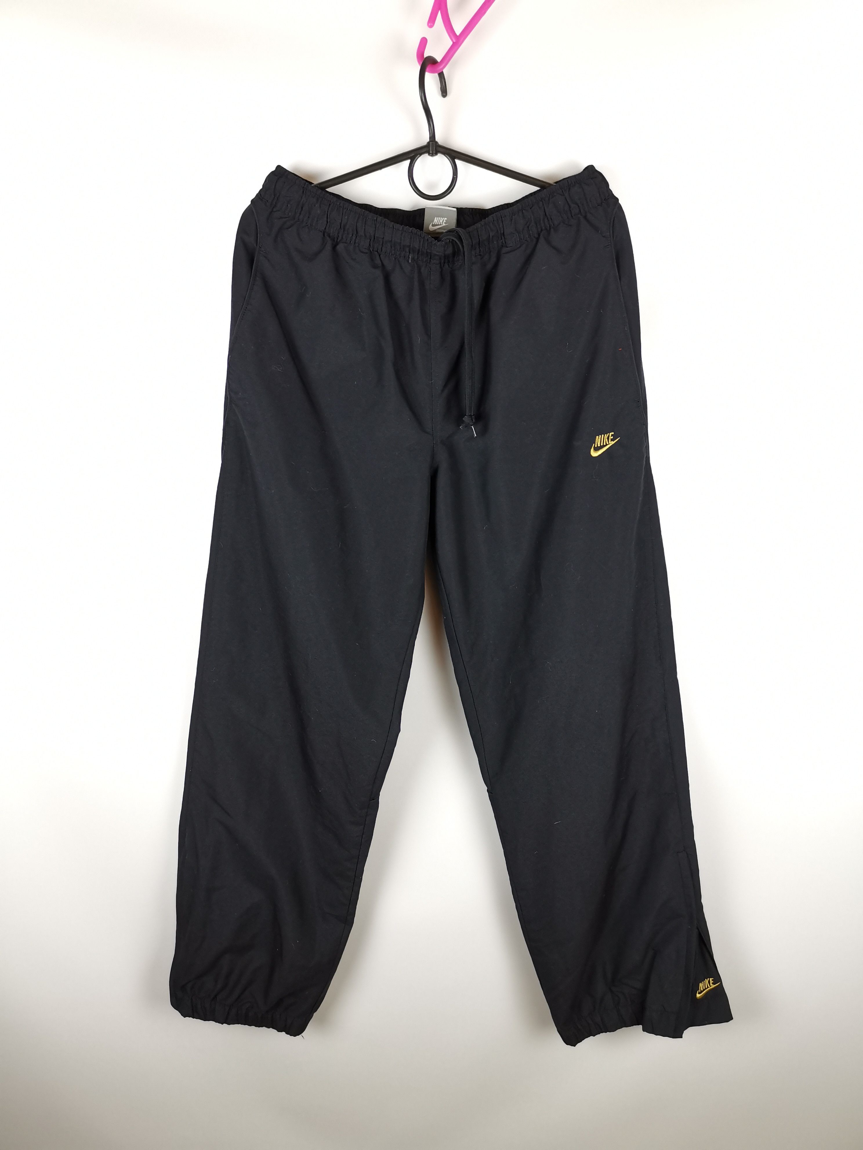 Nike Nike vintage y2k double logo black track pants Size US 32 / EU 48 - 1 Thumbnail