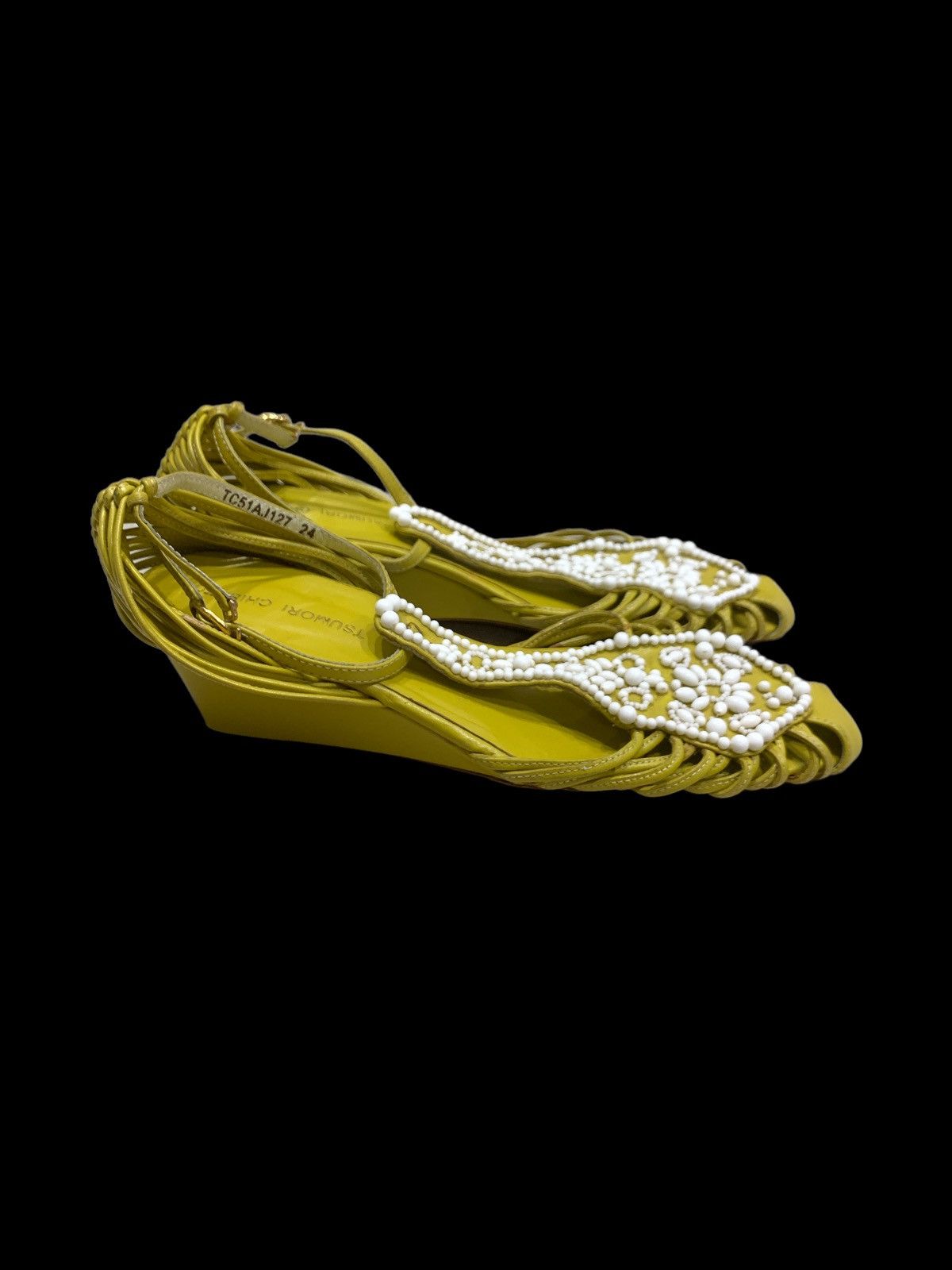 Issey Miyake TSUMORI CHISATO HAWAIIAN STYLE FRINGE SANDAL SHOES Size US 6 / IT 36 - 3 Thumbnail