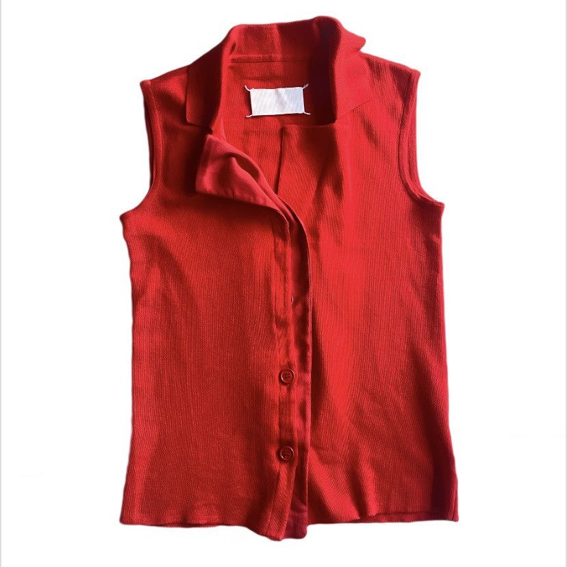 Maison Margiela SS07 Artisanal Wool Sleeveless Blazer Size L / US 10 / IT 46 - 1 Thumbnail
