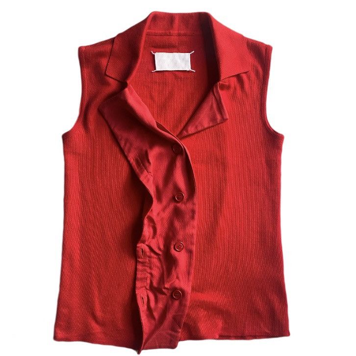 Maison Margiela SS07 Artisanal Wool Sleeveless Blazer Size L / US 10 / IT 46 - 2 Thumbnail