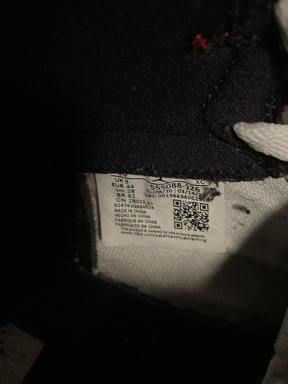 Jordan Brand Air Jordan 1 Retro High OG Smoke Grey Size US 10 / EU 43 - 7 Thumbnail