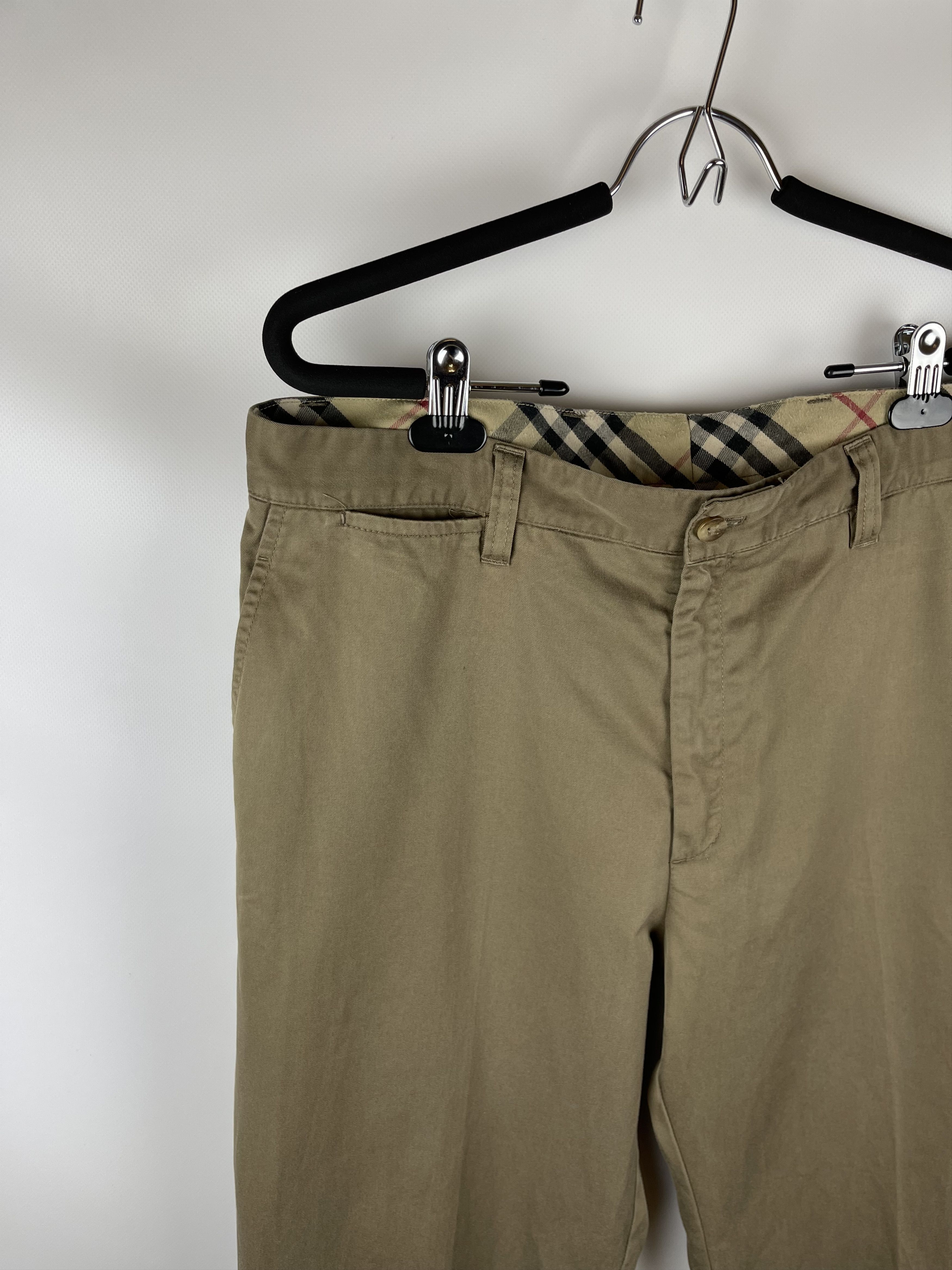 Burberry Burberry London nova check beige khaki chino pants trousers Size US 34 / EU 50 - 2 Thumbnail