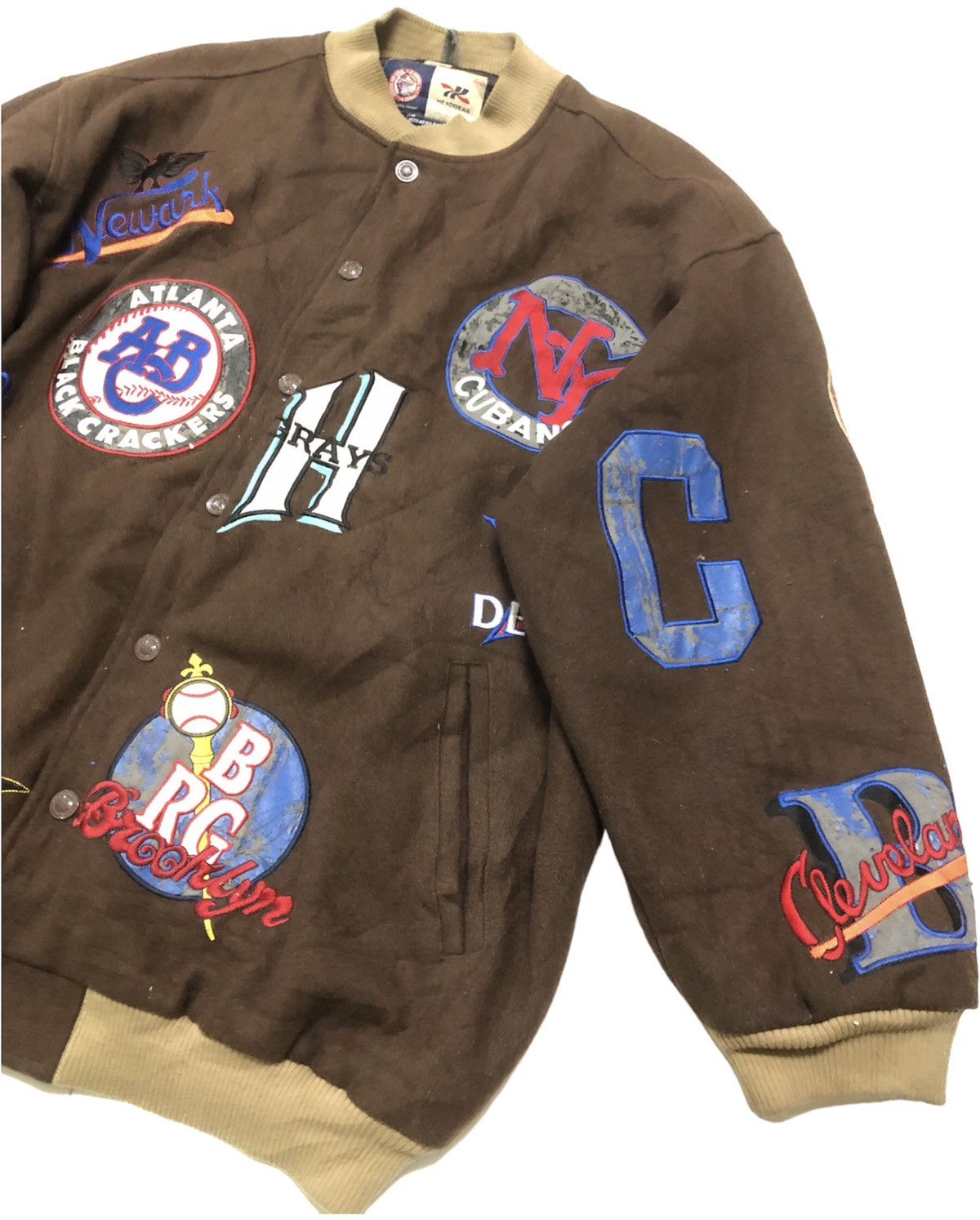 Negro League Baseball NLBM All Team Logo Varsity Jacket 5XL