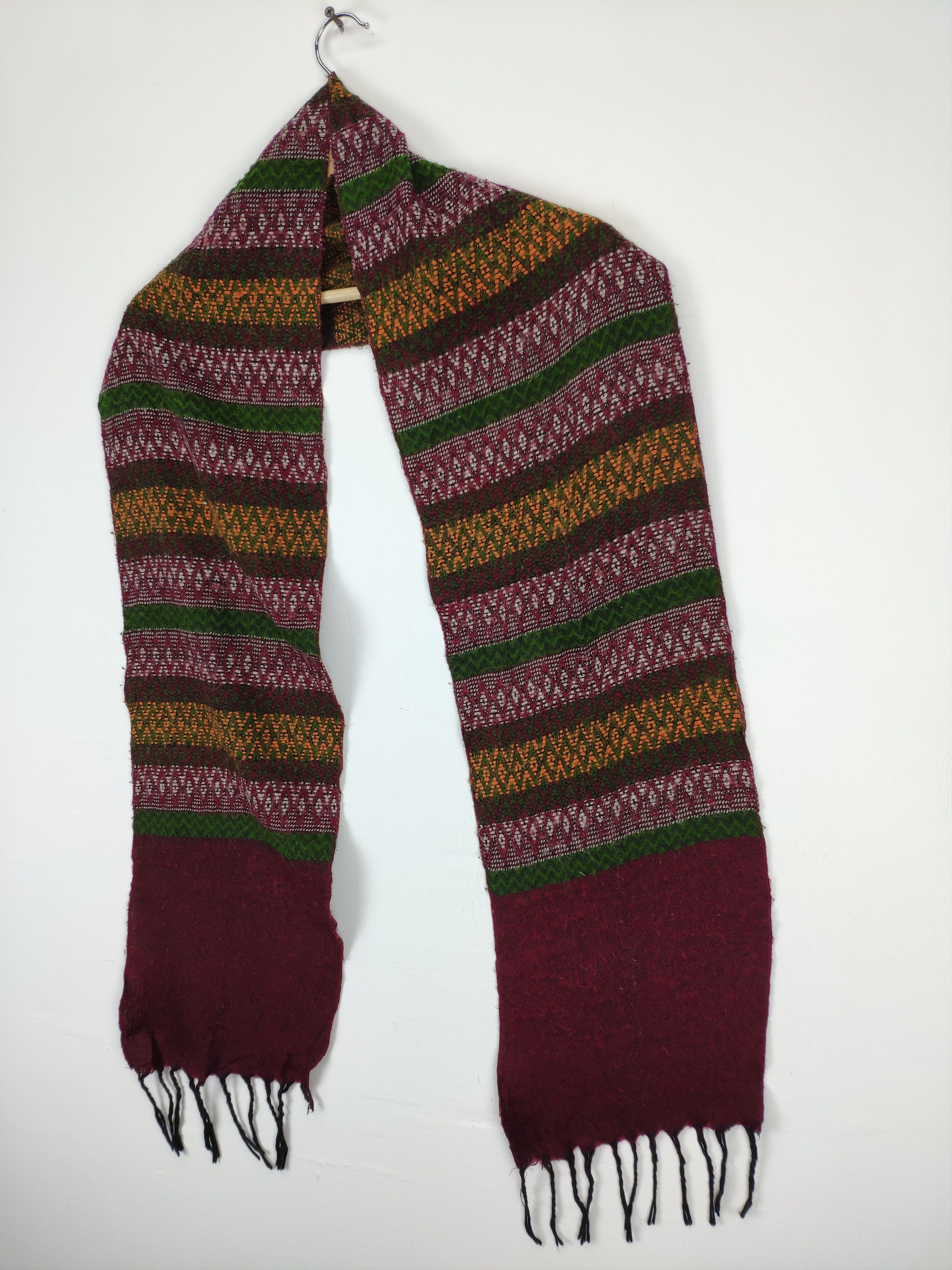 Native × Vintage Steal 💥 Unbranded Native Wool Scarf Muffler Size ONE SIZE - 2 Thumbnail