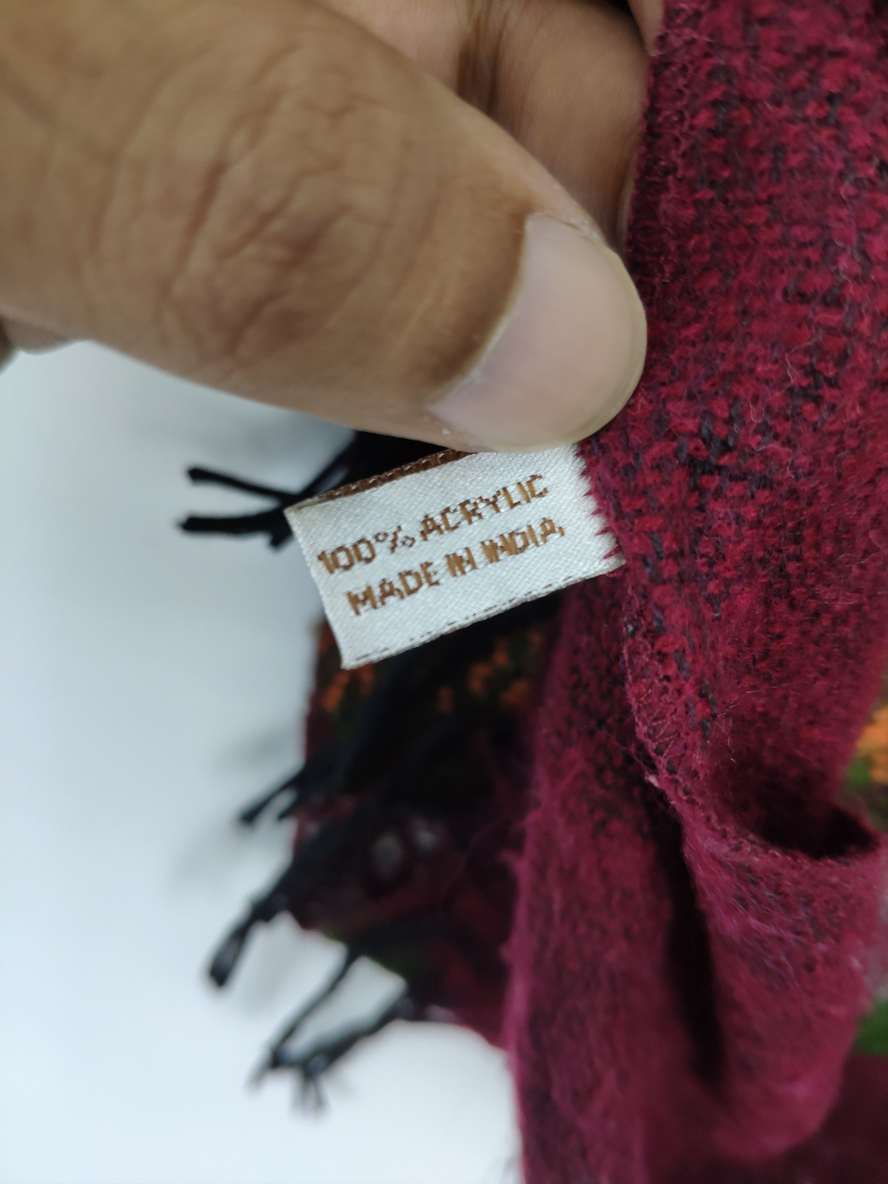 Native × Vintage Steal 💥 Unbranded Native Wool Scarf Muffler Size ONE SIZE - 8 Thumbnail