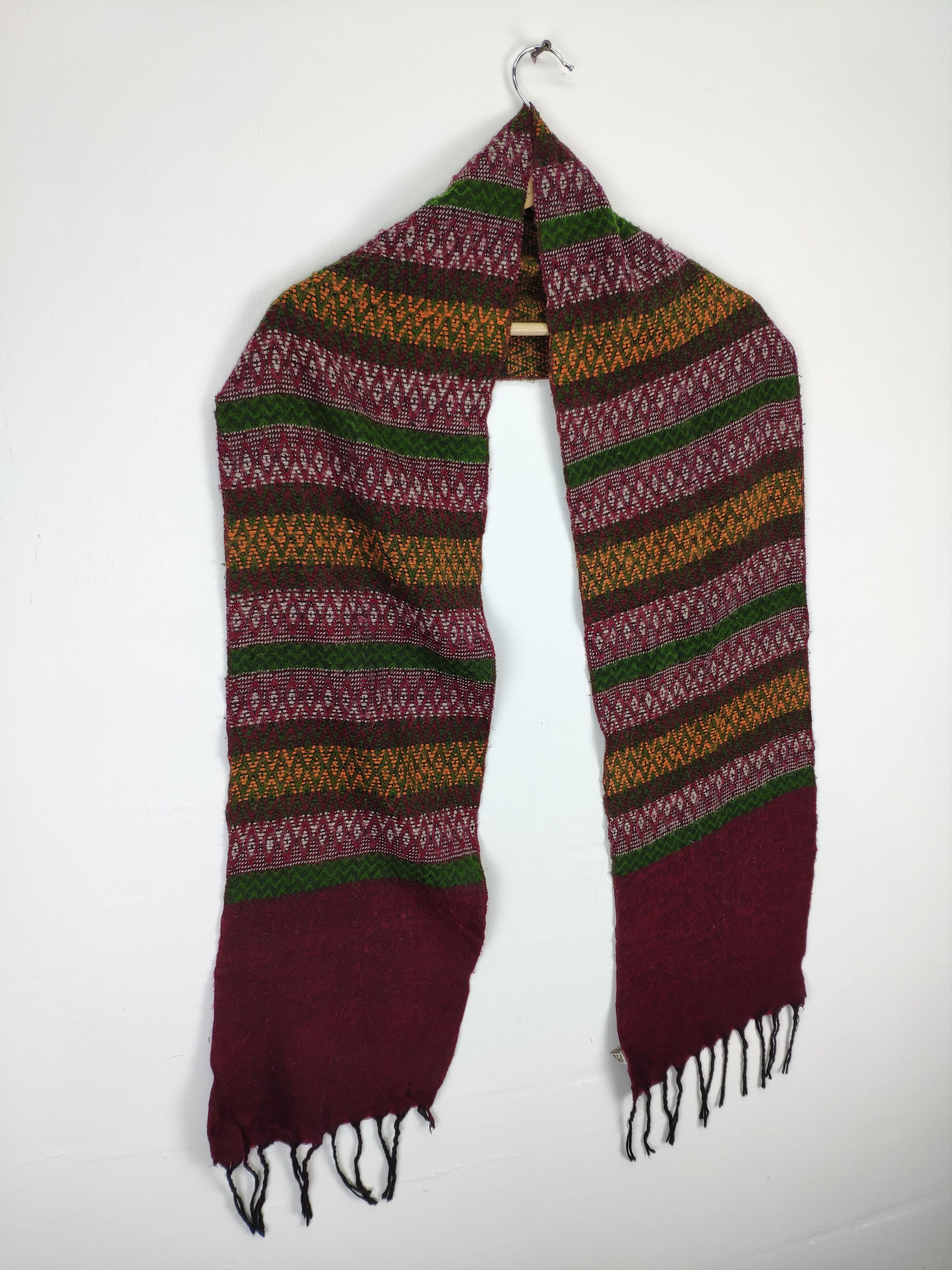 Native × Vintage Steal 💥 Unbranded Native Wool Scarf Muffler Size ONE SIZE - 3 Thumbnail