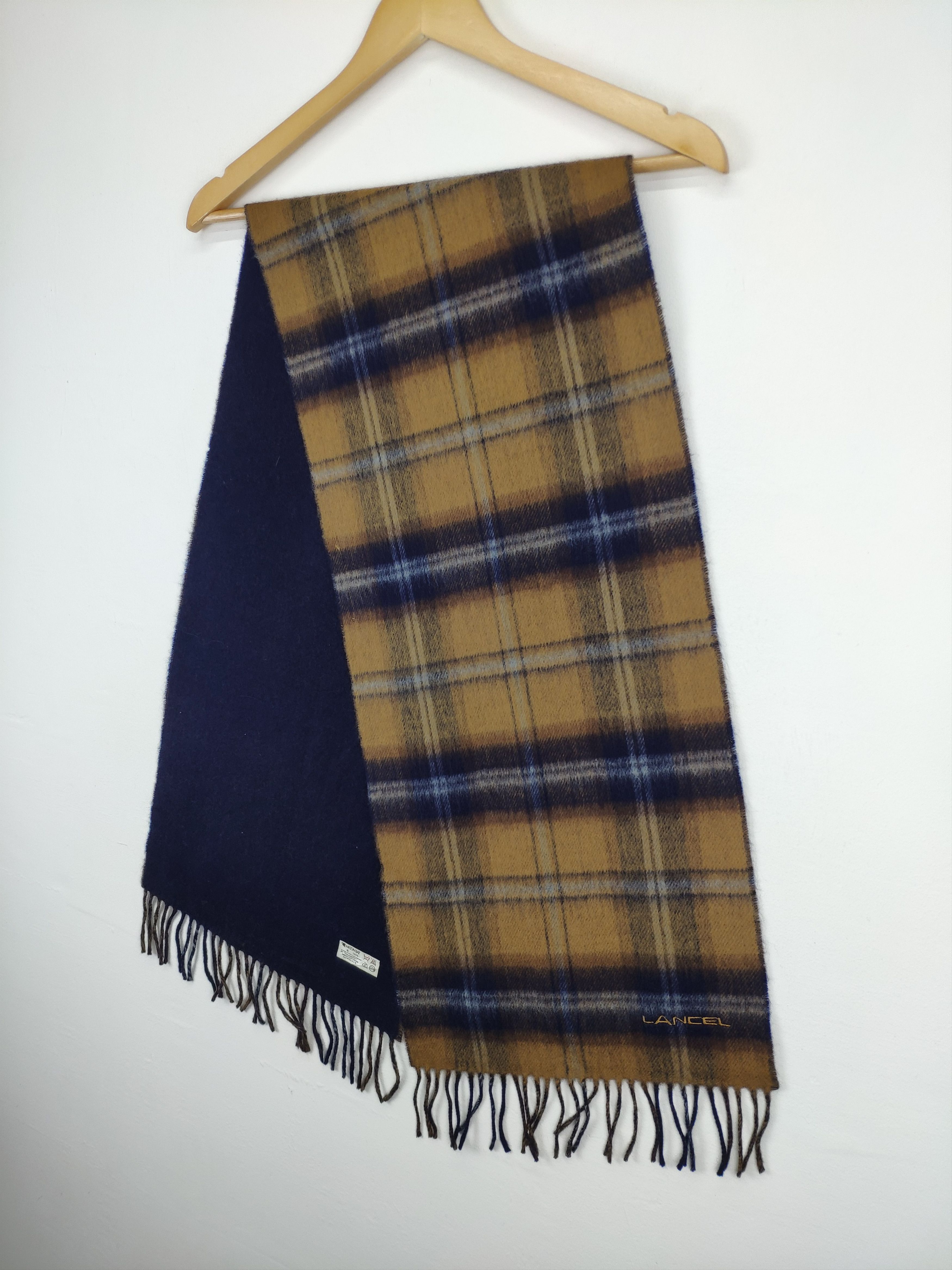 Lancel × Vintage Steal 💥 Lancel Wool Scarf Muffler Size ONE SIZE - 2 Thumbnail
