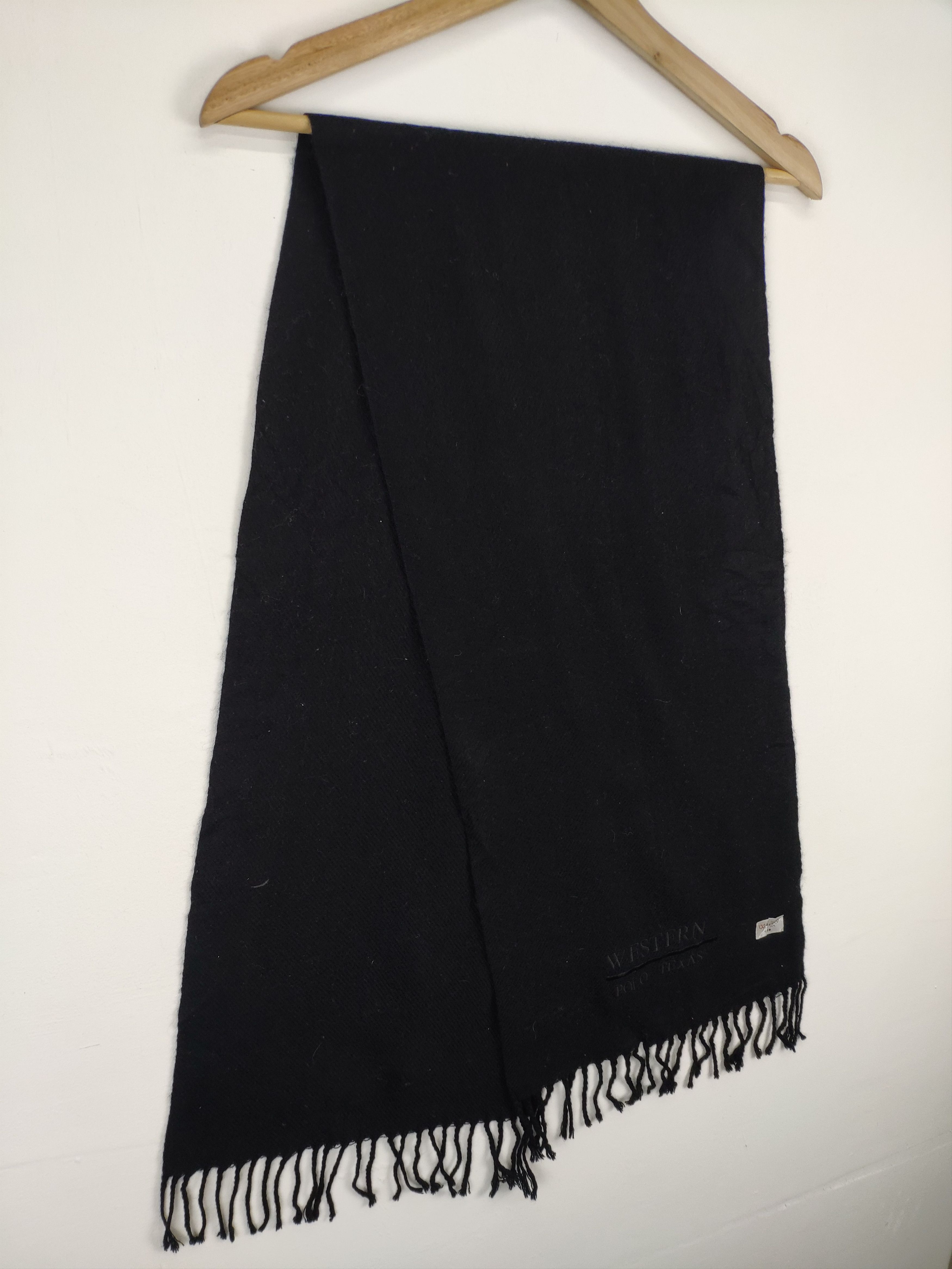 Vintage Steal 💥 Western Polo Texas Wool Scarf Muffler Size ONE SIZE - 3 Thumbnail