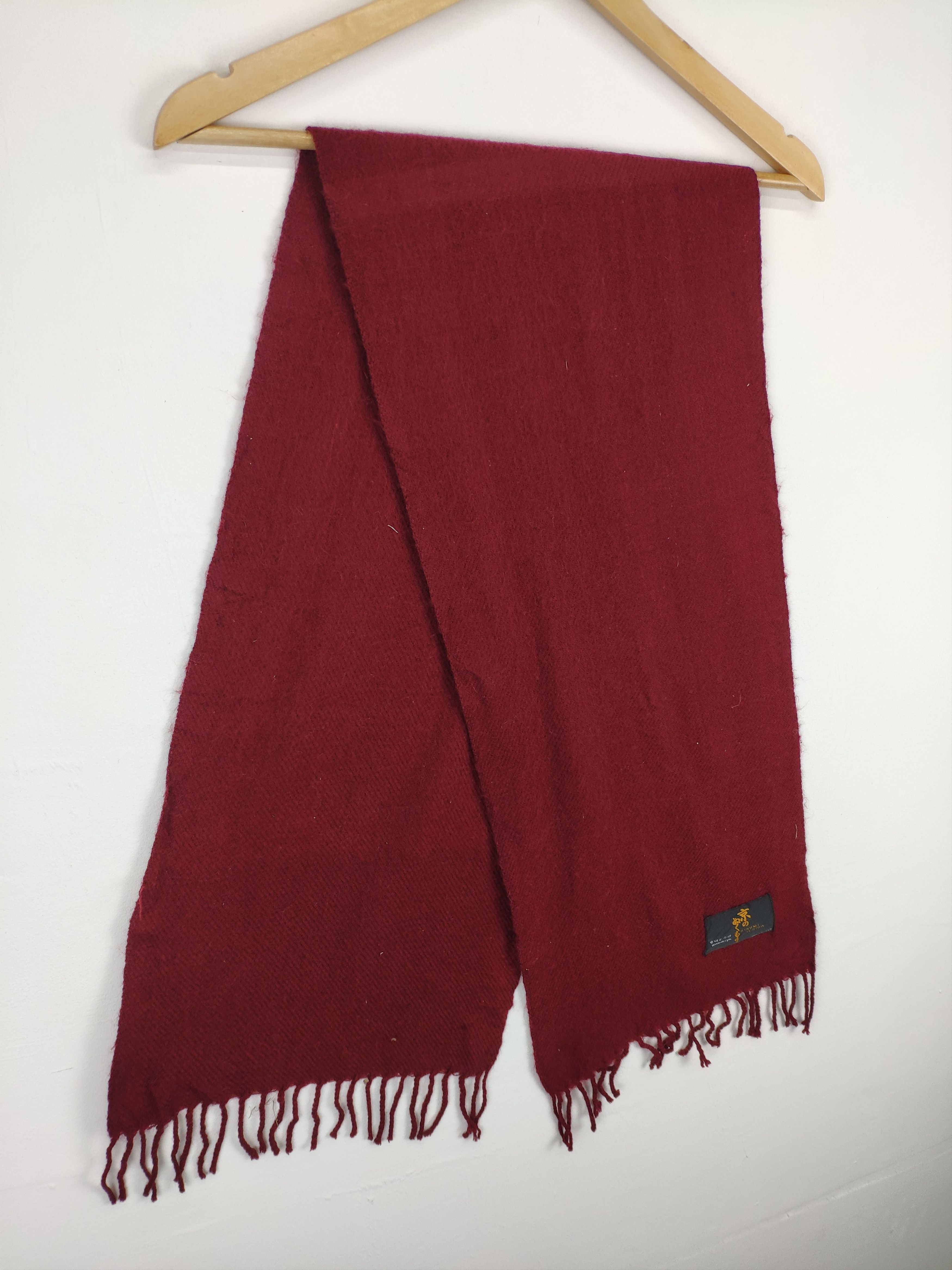 Japanese Brand Steal 💥 Japanese Brand Hiromi Ichida Wool Scarf Muffler Size ONE SIZE - 3 Thumbnail