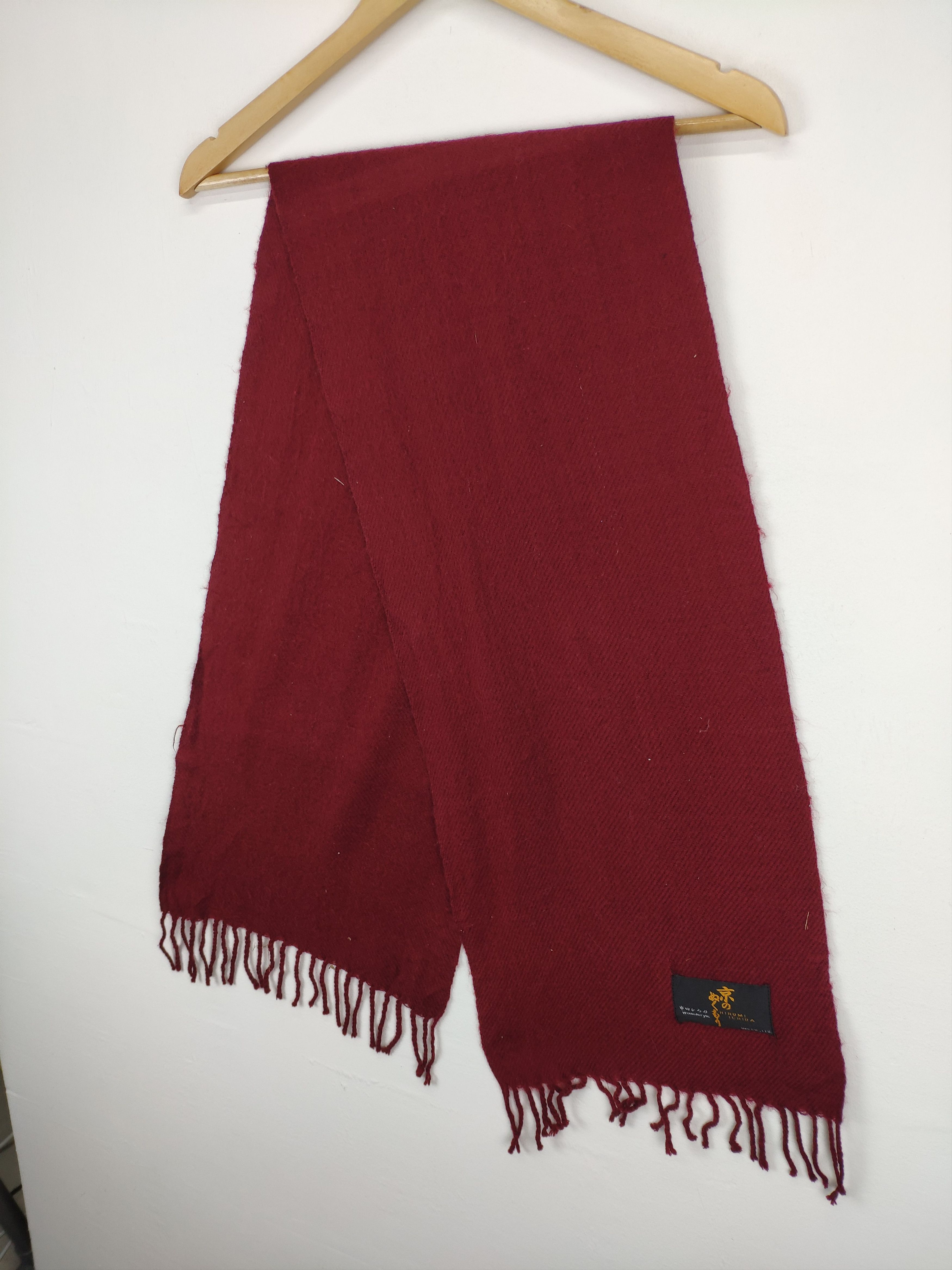 Japanese Brand Steal 💥 Japanese Brand Hiromi Ichida Wool Scarf Muffler Size ONE SIZE - 2 Thumbnail