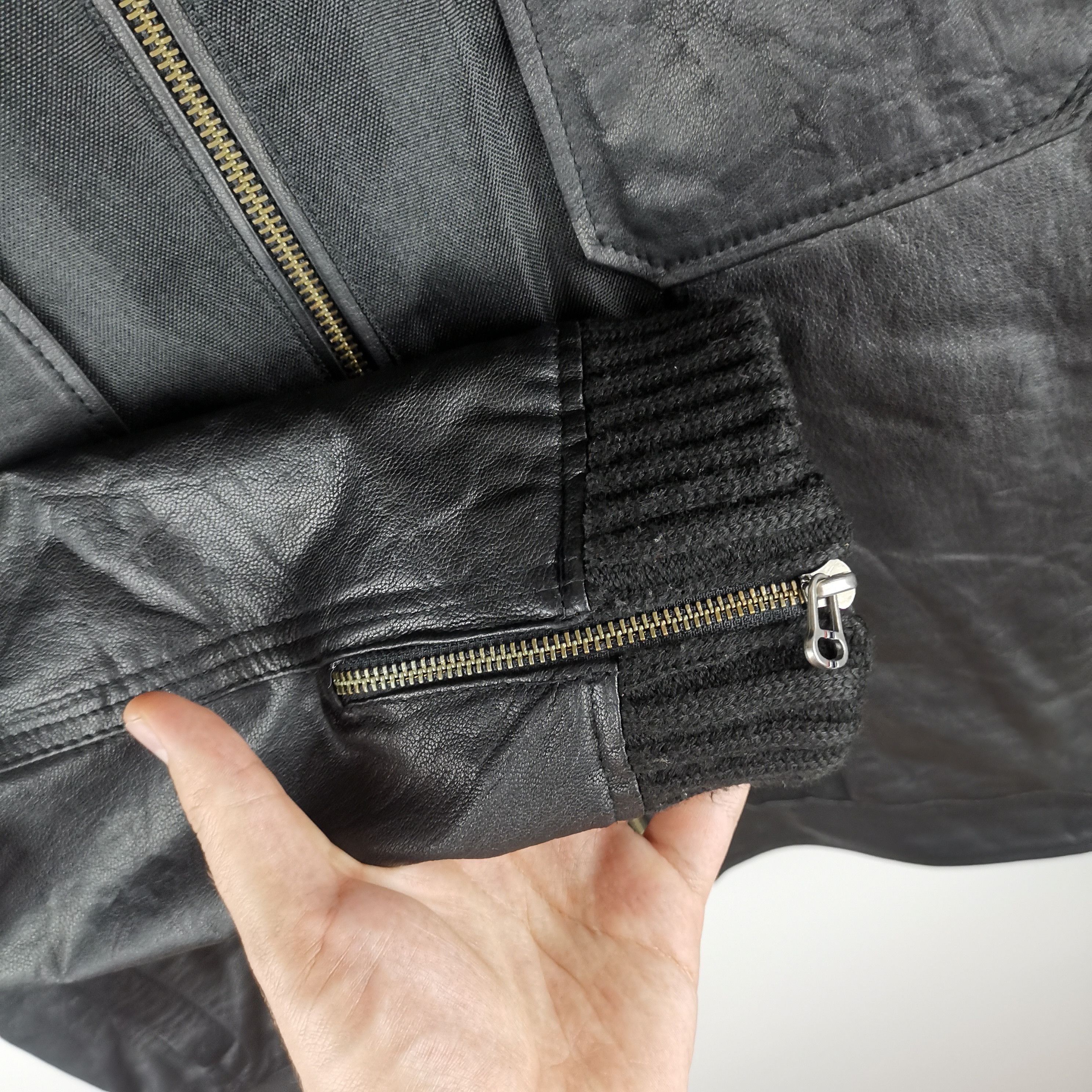 Ben Sherman The Original Ben Sherman leather jacket big logo Size US XL / EU 56 / 4 - 4 Thumbnail