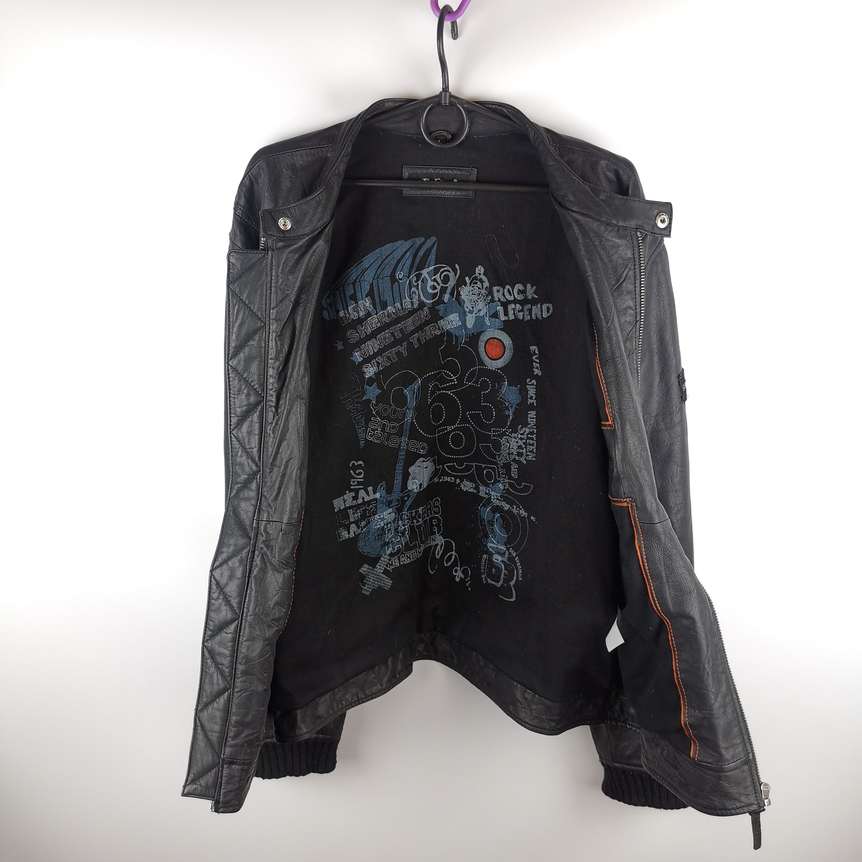 Ben Sherman The Original Ben Sherman leather jacket big logo Size US XL / EU 56 / 4 - 6 Thumbnail