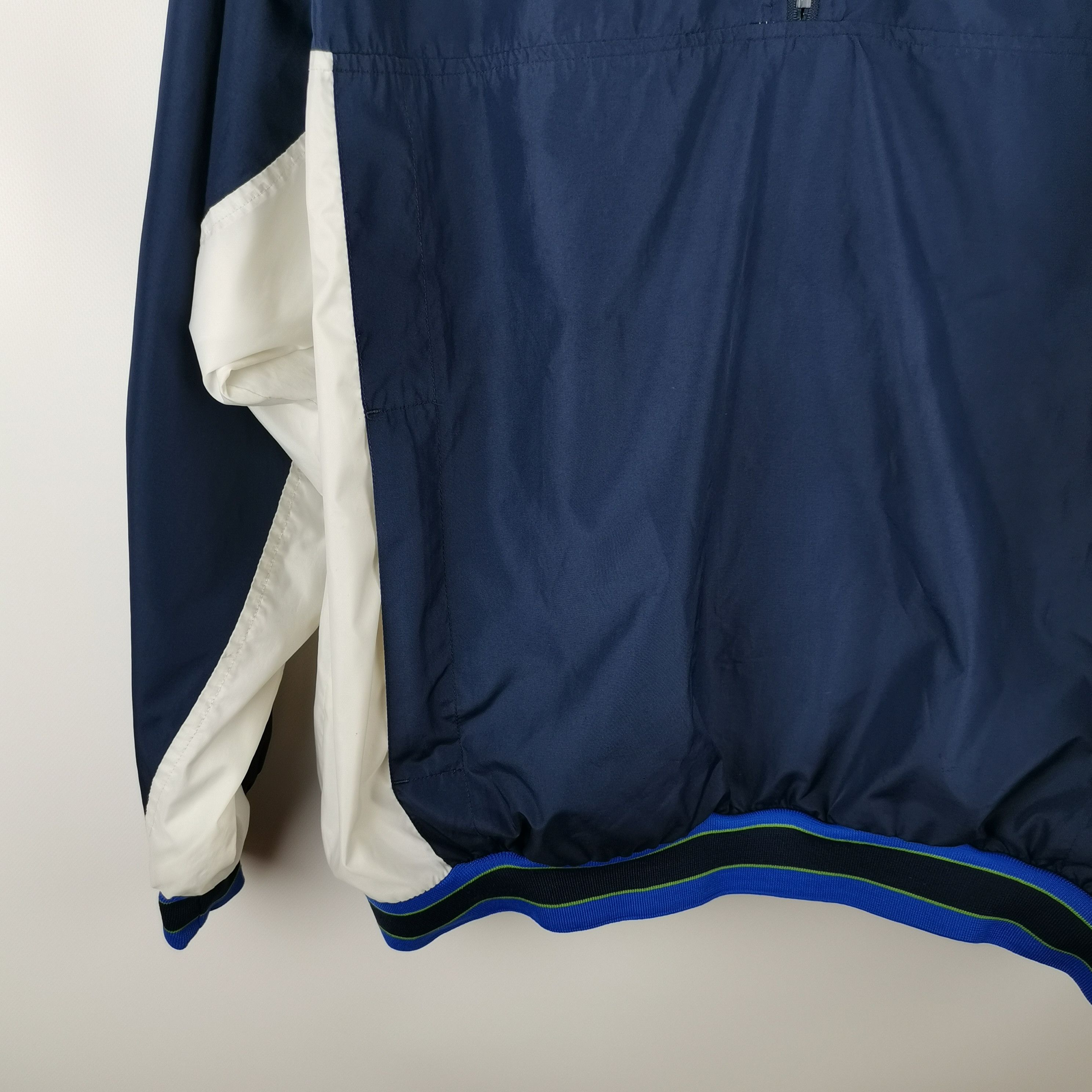 Nike Nike vintage 90s blue white anorak jacket Size US XL / EU 56 / 4 - 2 Thumbnail