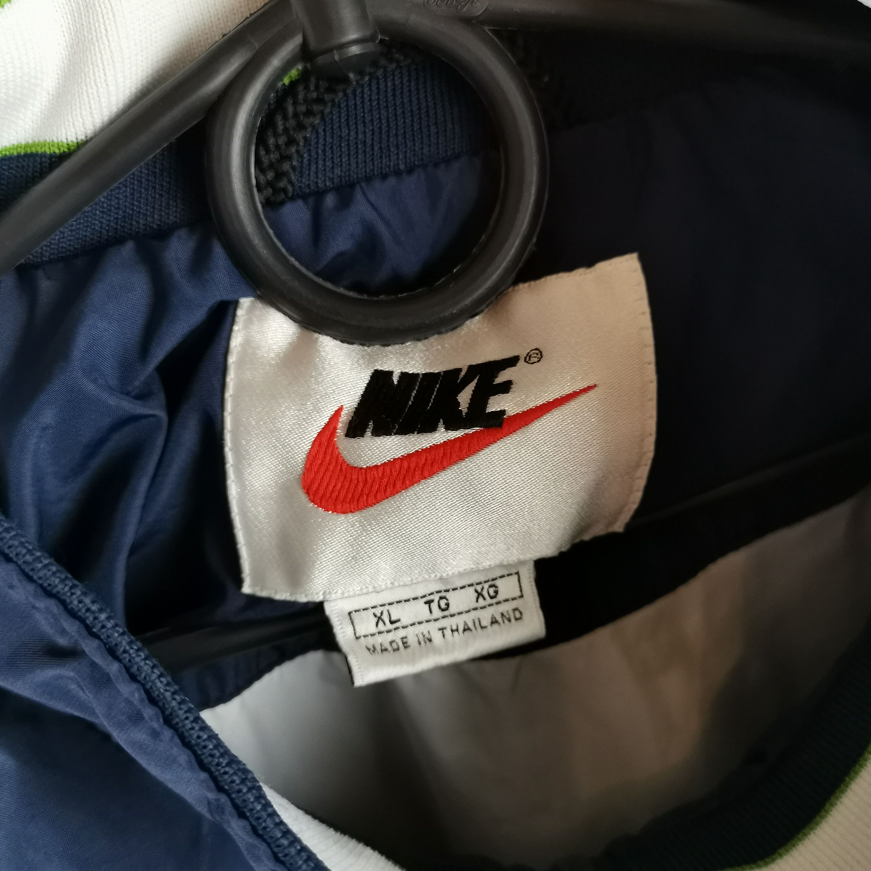 Nike Nike vintage 90s blue white anorak jacket Size US XL / EU 56 / 4 - 6 Thumbnail