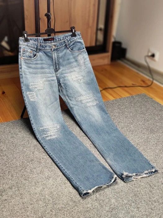 Japanese Brand Vintage 90's Japan Distressed Denim Original Gany Jeans Size US 32 / EU 48 - 10 Thumbnail