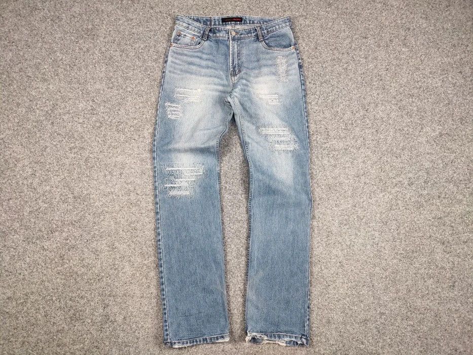 Japanese Brand Vintage 90's Japan Distressed Denim Original Gany Jeans Size US 32 / EU 48 - 6 Thumbnail