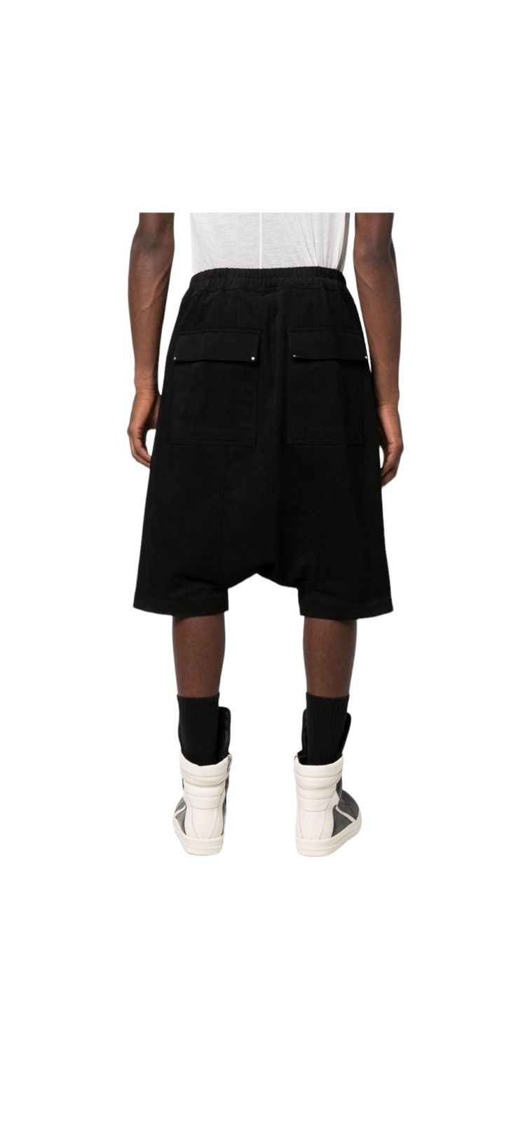 Rick Owens Pod Cotton Track Shorts
