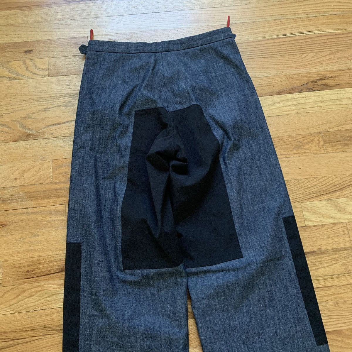 Prada Early 2000s Denim Fleece-Lined Shell Pants Size US 30 / EU 46 - 4 Thumbnail