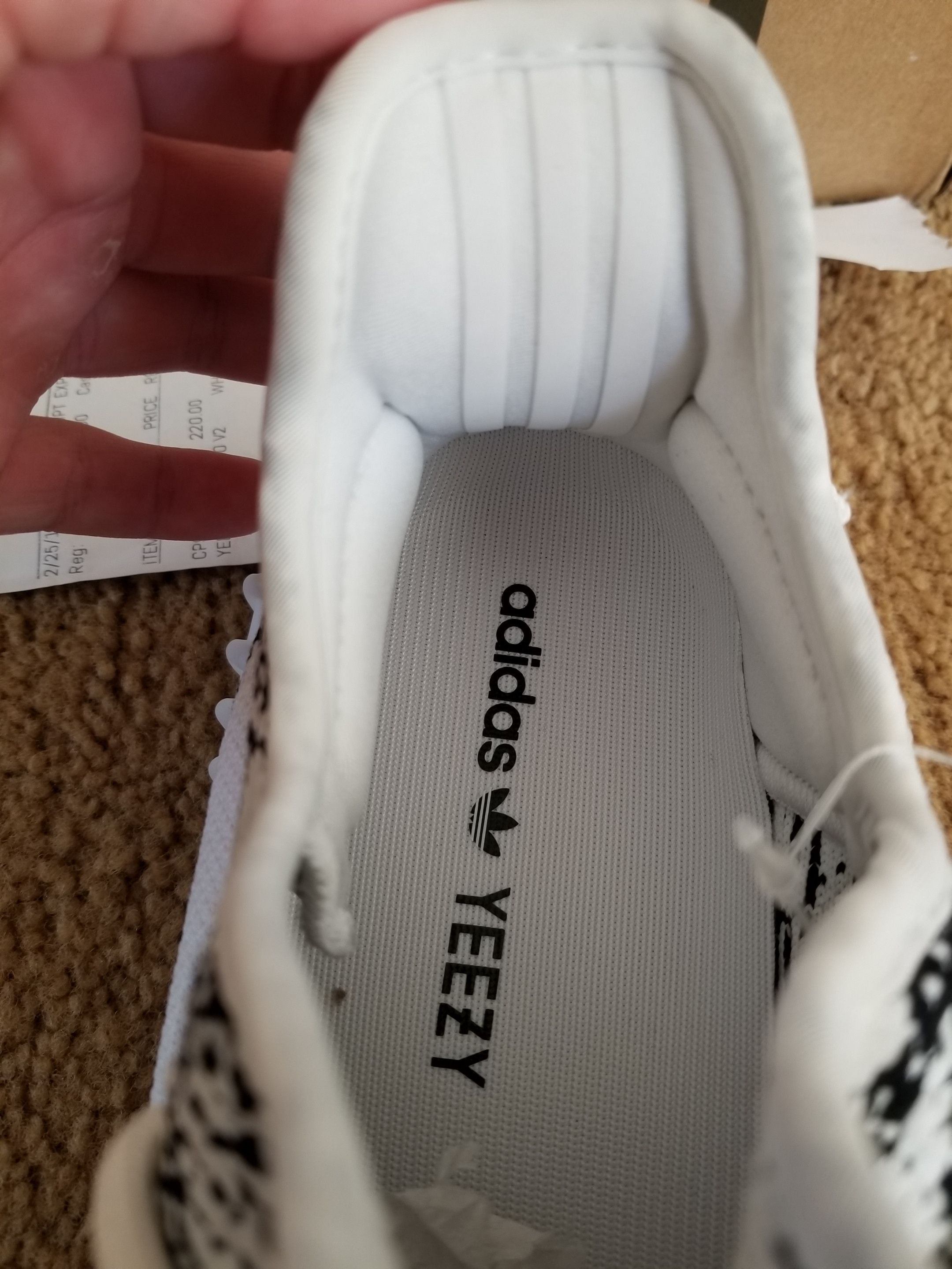 Adidas Yeezy Boost 350 V2 Zebra W/Receipt Size US 10 / EU 43 - 7 Thumbnail