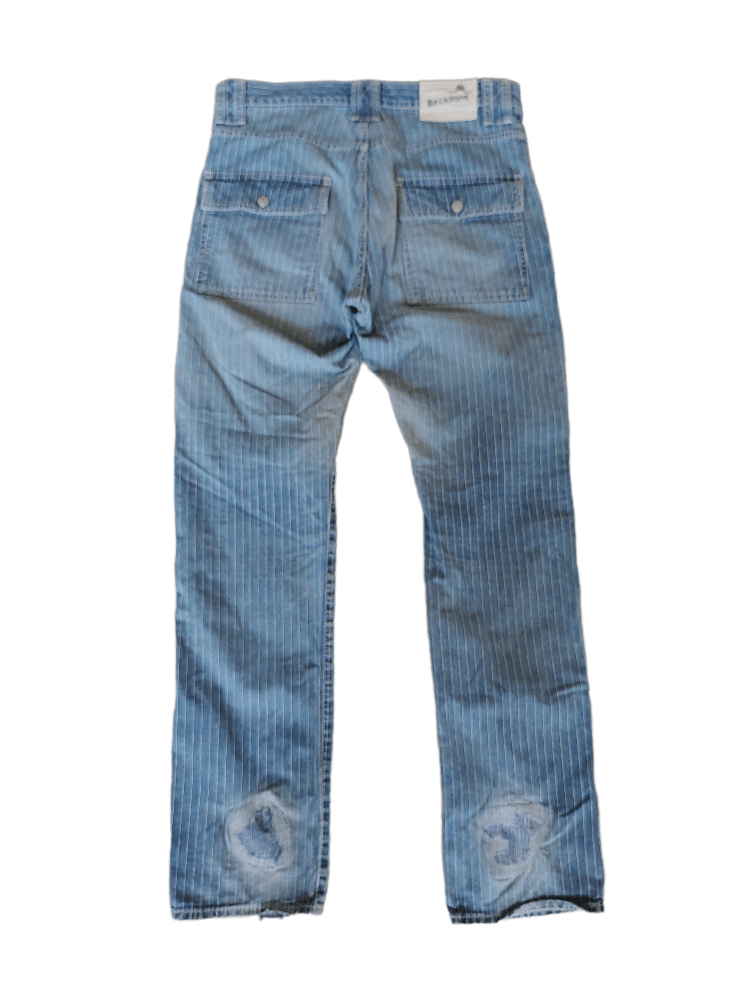 Backbone Vintage Backbone Japan Wabash Distressed Denim Pants Size US 32 / EU 48 - 6 Thumbnail