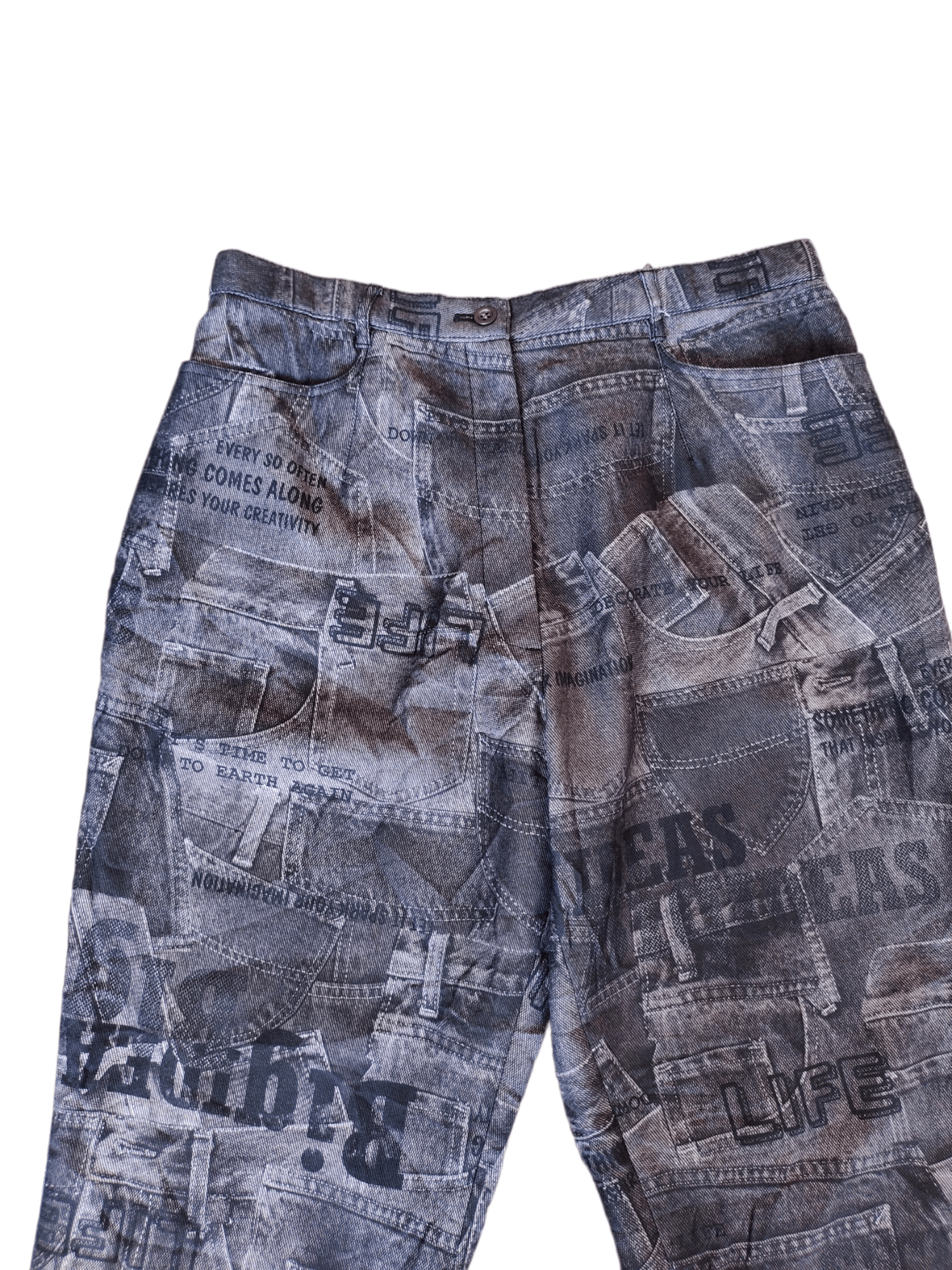 Hysteric Glamour 🇯🇵 Vintage SOUBI COLLECTION Fullprint Baggy Pants Size US 32 / EU 48 - 7 Thumbnail