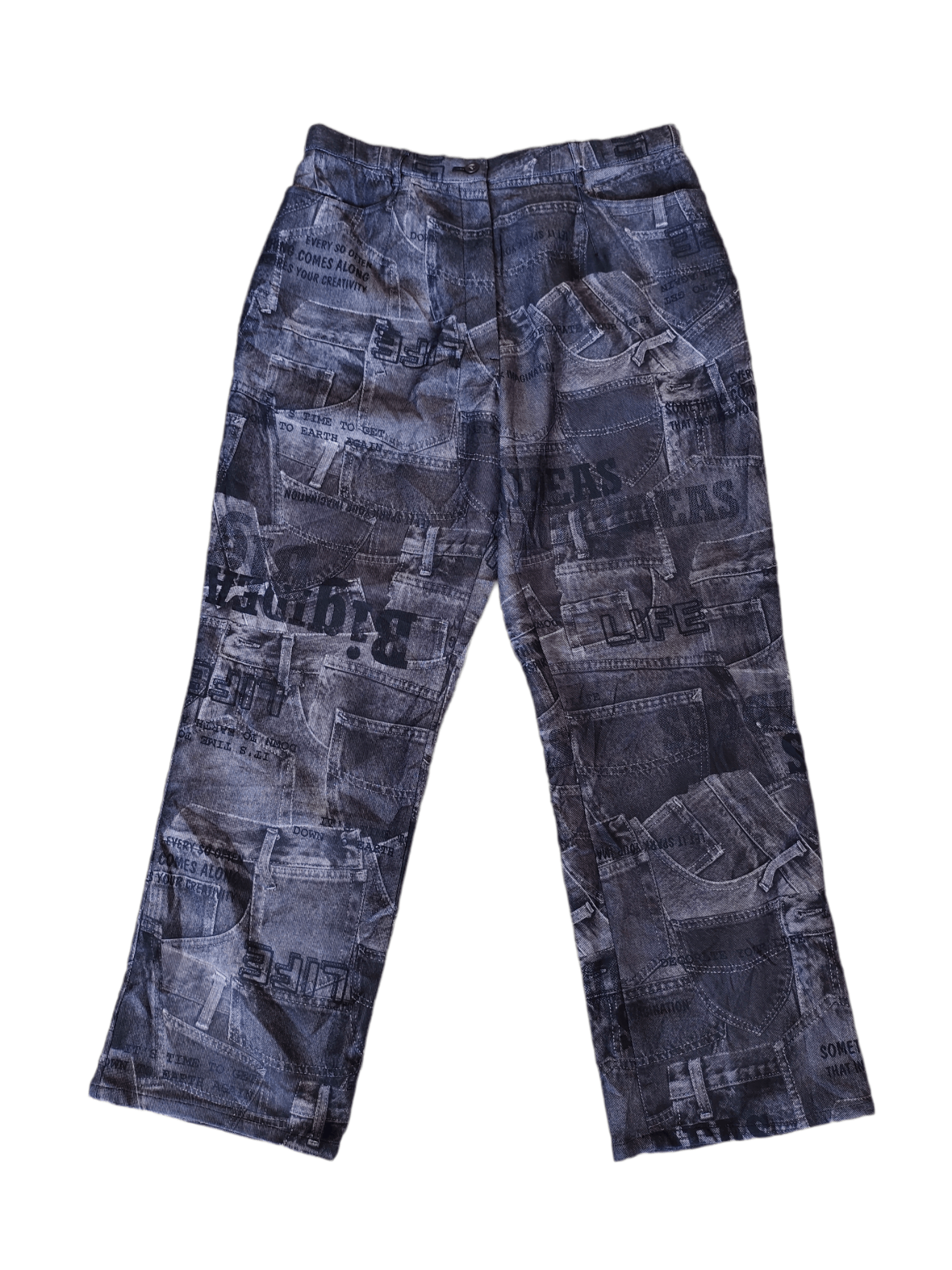 Hysteric Glamour 🇯🇵 Vintage SOUBI COLLECTION Fullprint Baggy Pants Size US 32 / EU 48 - 6 Thumbnail