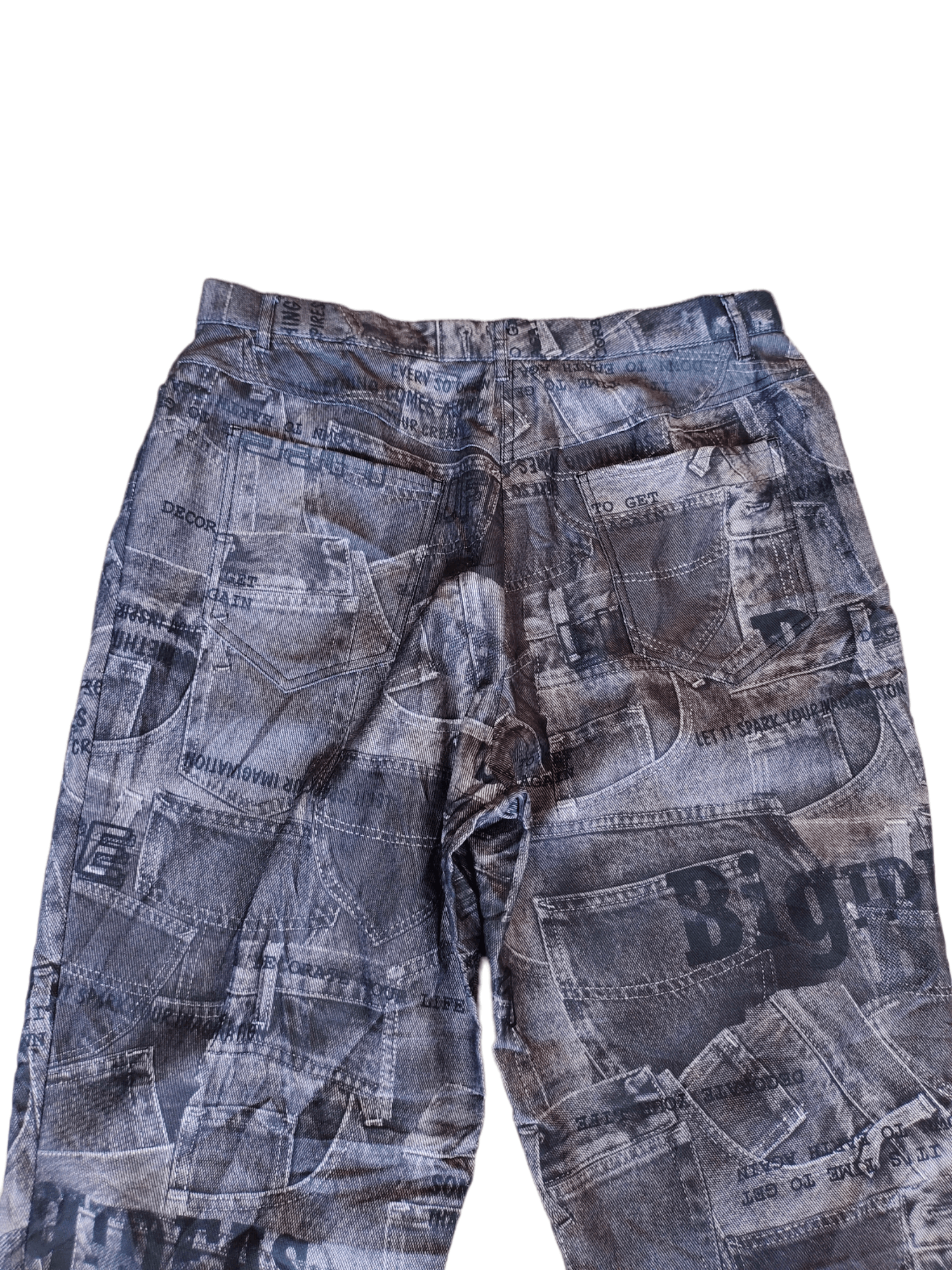 Hysteric Glamour 🇯🇵 Vintage SOUBI COLLECTION Fullprint Baggy Pants Size US 32 / EU 48 - 2 Thumbnail