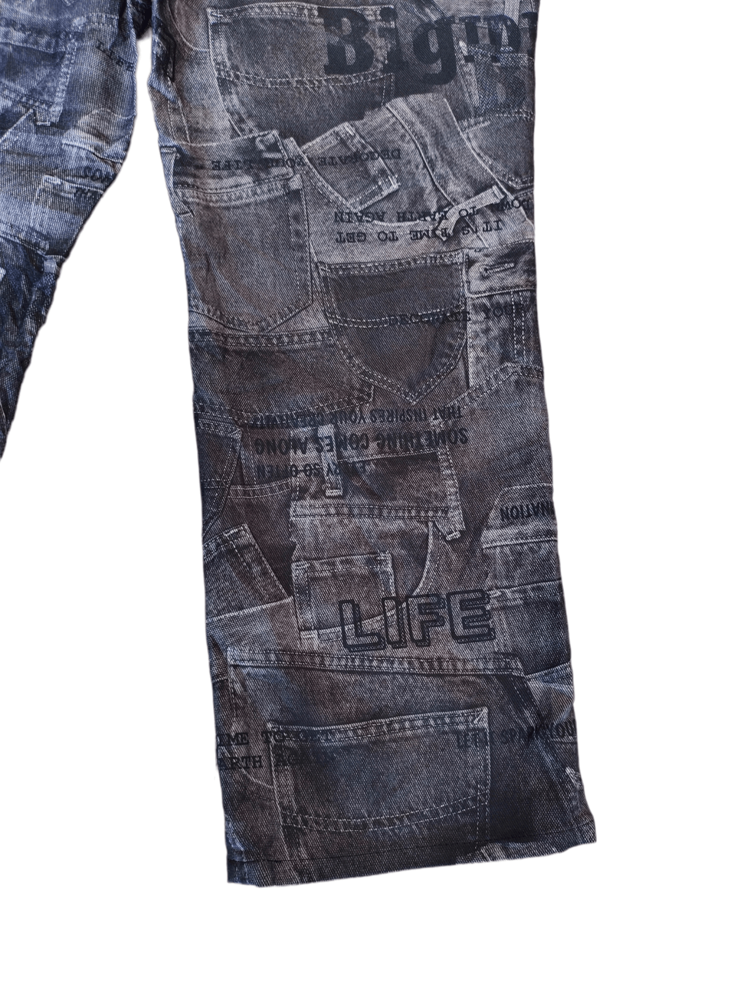 Hysteric Glamour 🇯🇵 Vintage SOUBI COLLECTION Fullprint Baggy Pants Size US 32 / EU 48 - 4 Thumbnail