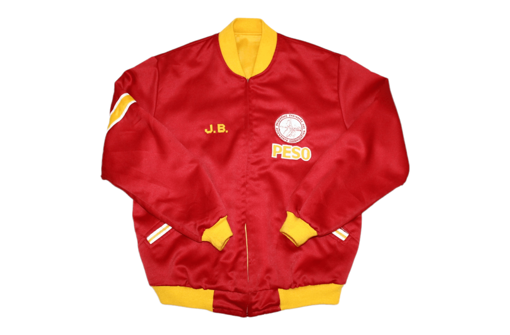 Peso 🔥RARE VTG🔥 PESO Chicago Reversible Varsity Bomber Jacket Size US L / EU 52-54 / 3 - 2 Thumbnail