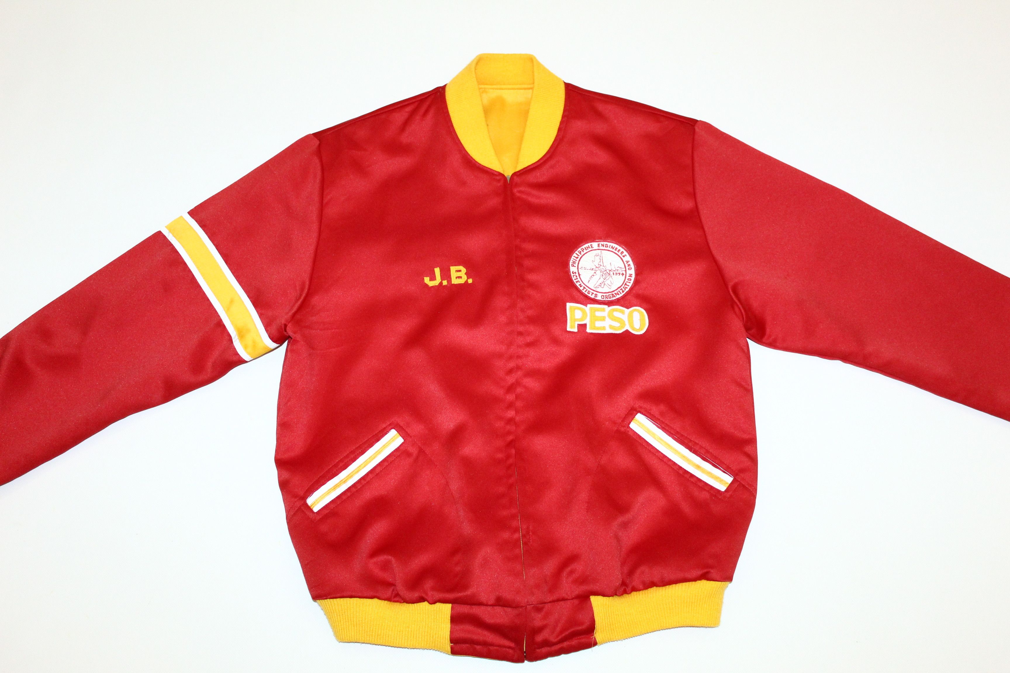 Peso 🔥RARE VTG🔥 PESO Chicago Reversible Varsity Bomber Jacket Size US L / EU 52-54 / 3 - 5 Thumbnail