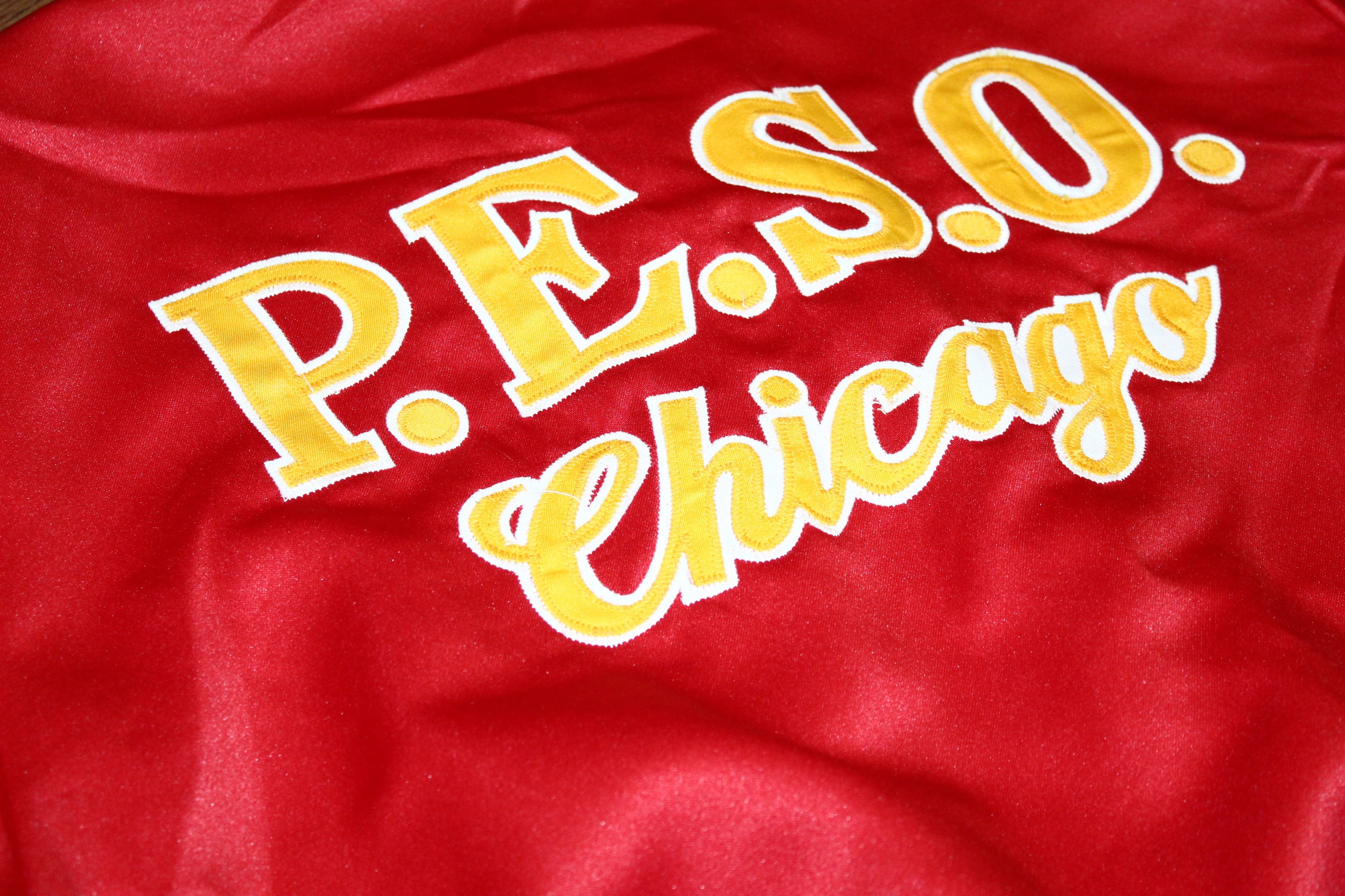 Peso 🔥RARE VTG🔥 PESO Chicago Reversible Varsity Bomber Jacket Size US L / EU 52-54 / 3 - 9 Thumbnail