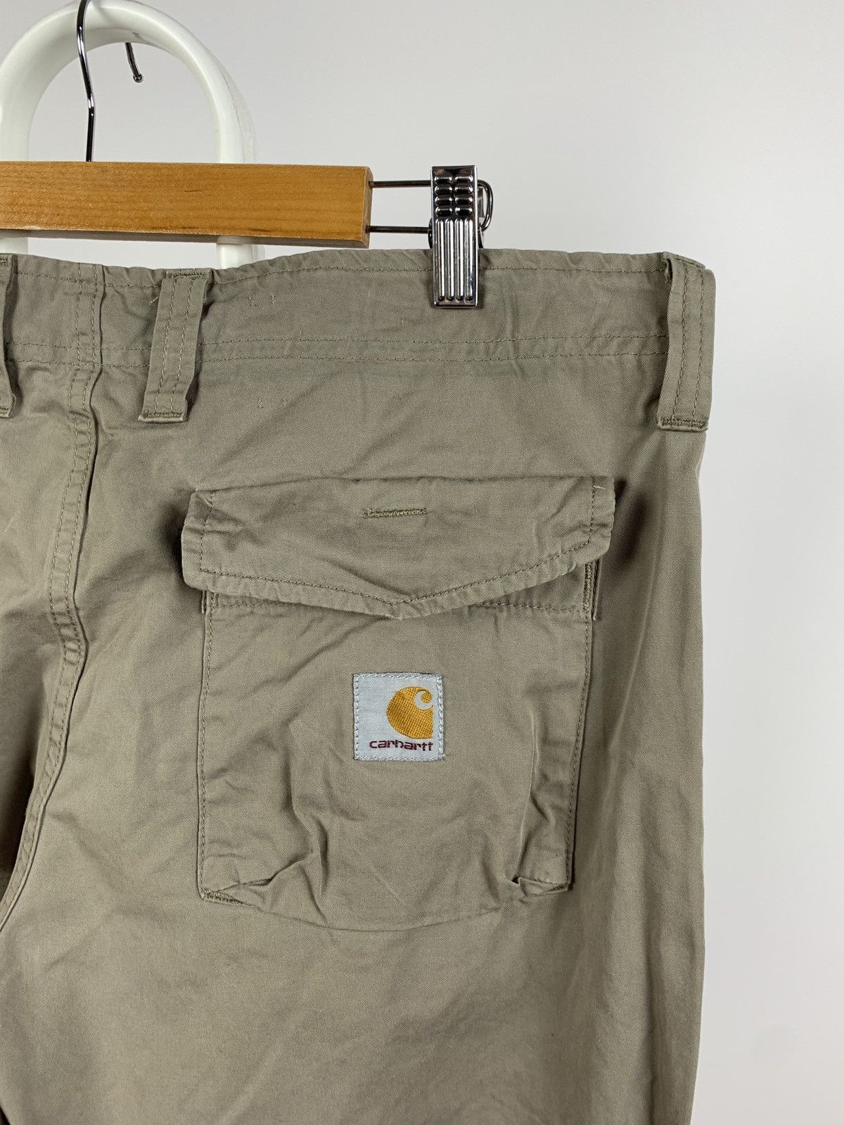 Carhartt 90s Vintage Carhartt Beige Thrift Cargo Pants Travis Style Size US 33 - 17 Thumbnail