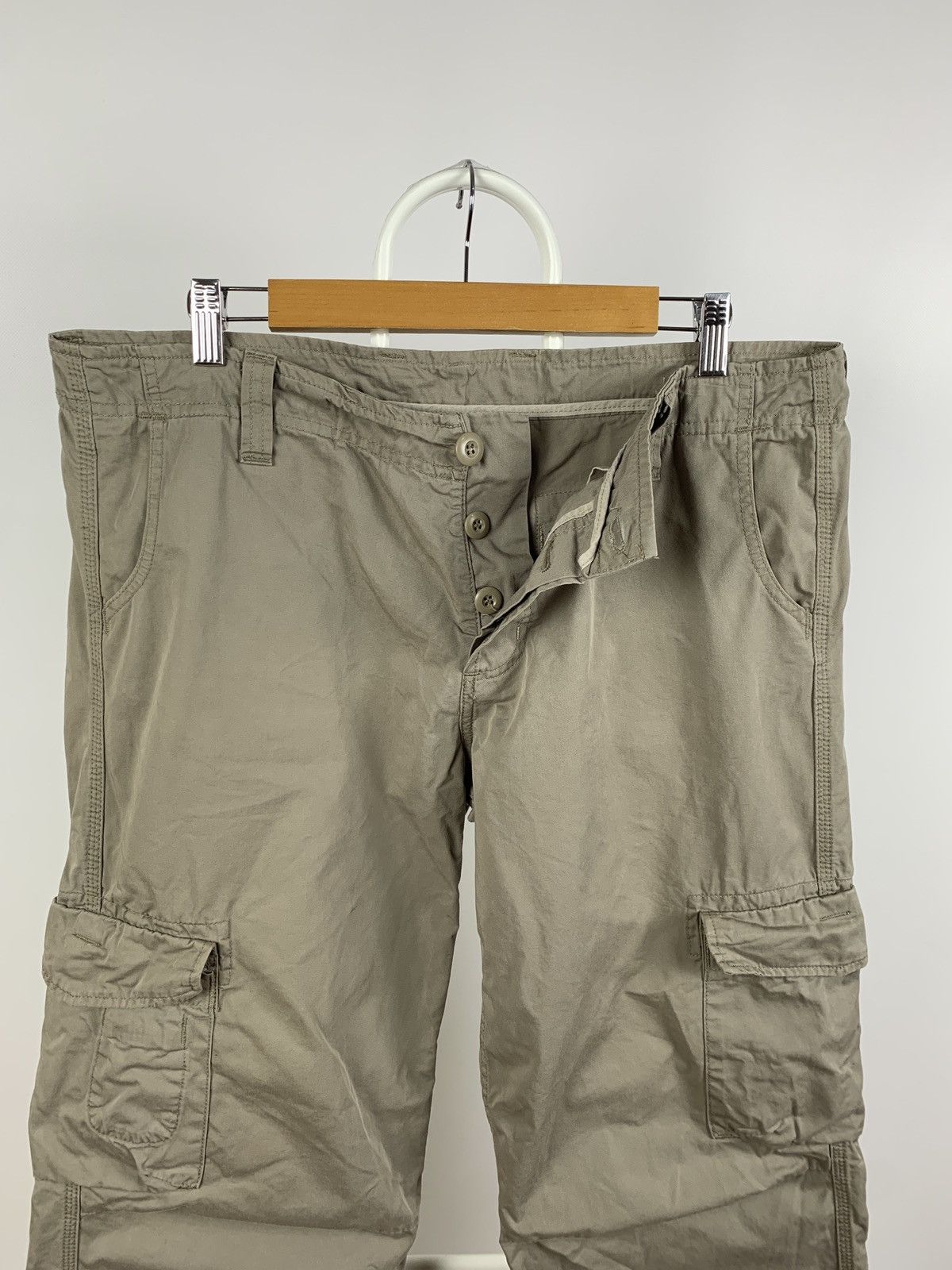 Carhartt 90s Vintage Carhartt Beige Thrift Cargo Pants Travis Style Size US 33 - 10 Thumbnail