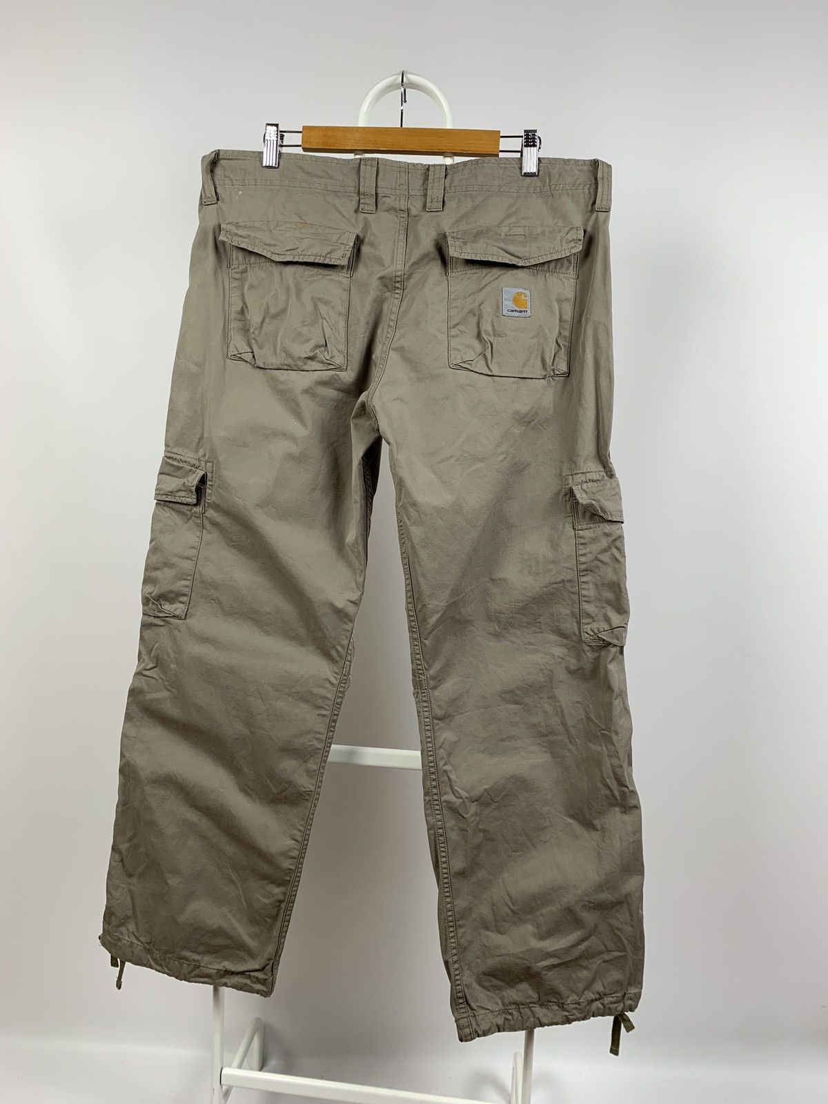 Carhartt 90s Vintage Carhartt Beige Thrift Cargo Pants Travis Style Size US 33 - 6 Thumbnail