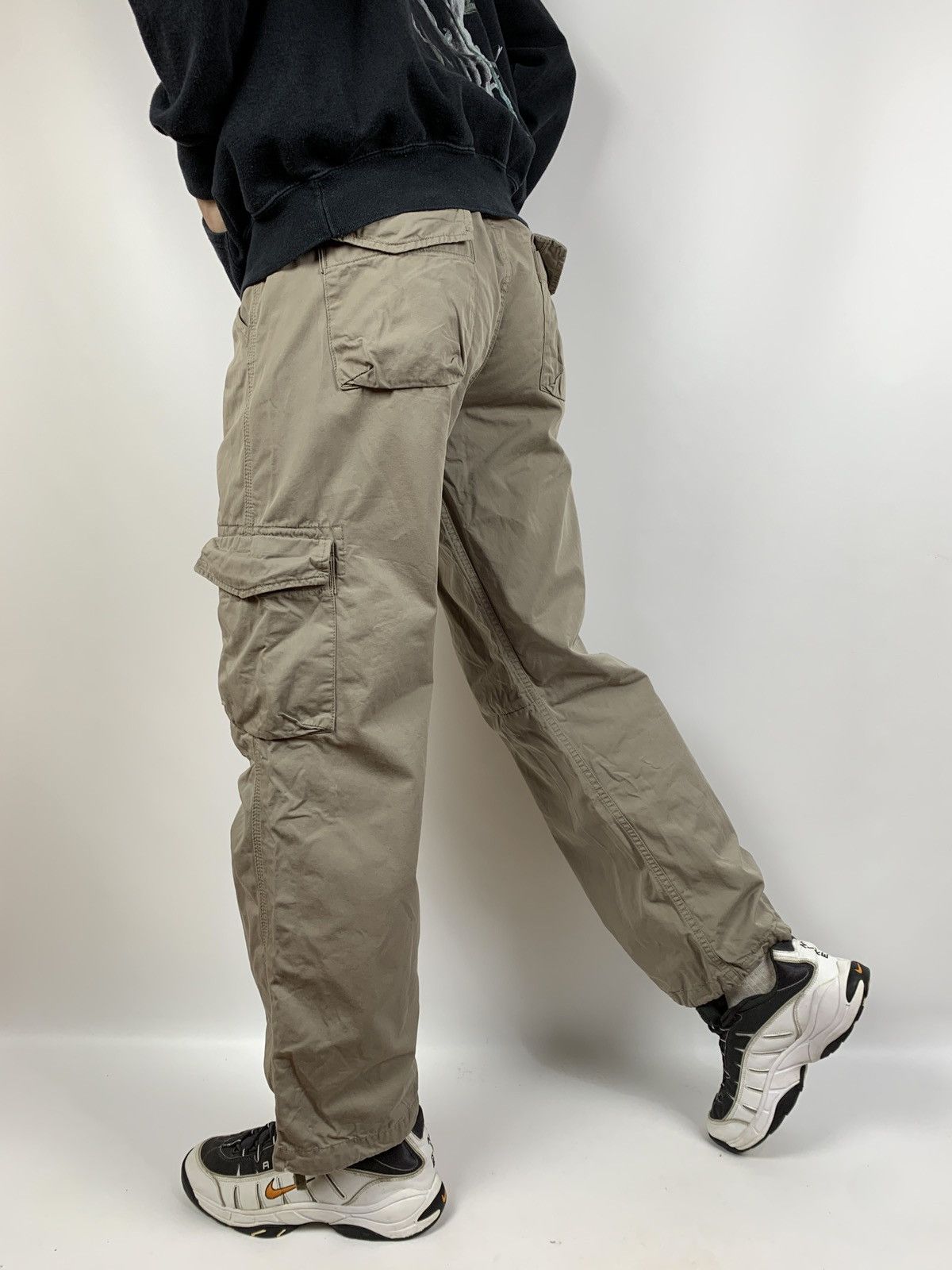 Carhartt 90s Vintage Carhartt Beige Thrift Cargo Pants Travis Style Size US 33 - 5 Thumbnail