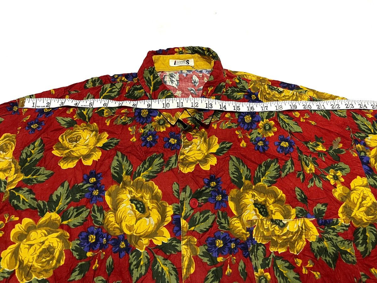 Issey Miyake Vintage Issey Sport Issey Miyake Floral Boxy Button Up Size US L / EU 52-54 / 3 - 12 Thumbnail