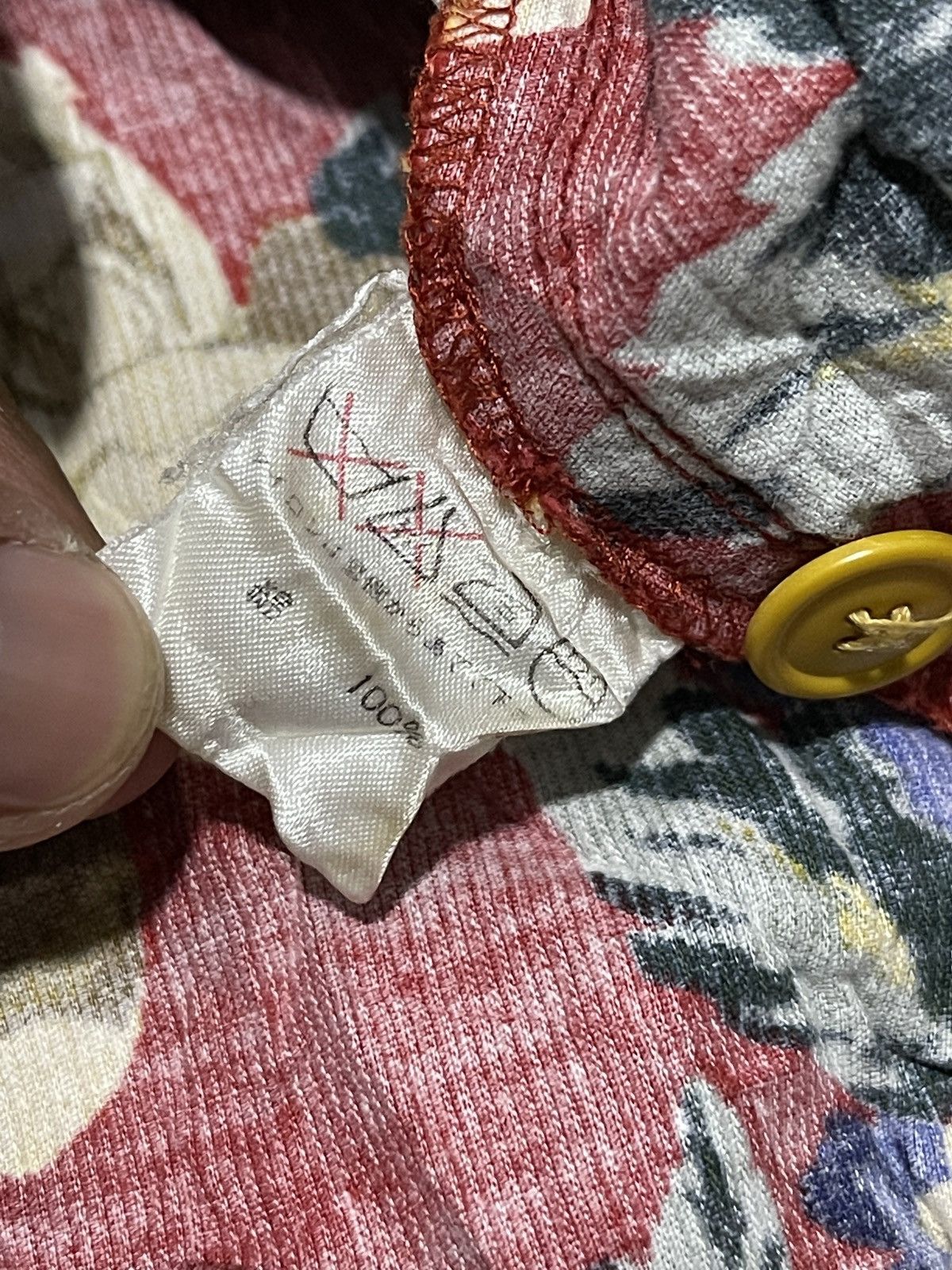 Issey Miyake Vintage Issey Sport Issey Miyake Floral Boxy Button Up Size US L / EU 52-54 / 3 - 6 Thumbnail