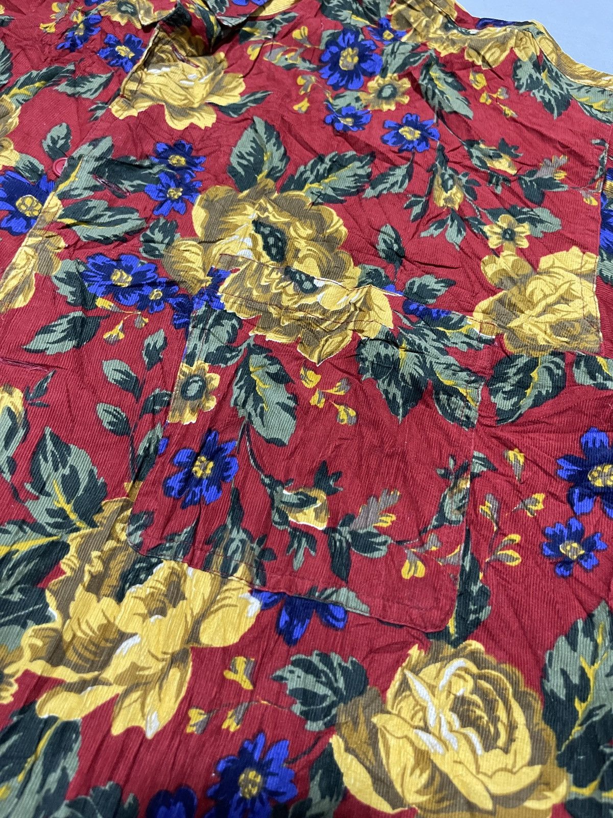 Issey Miyake Vintage Issey Sport Issey Miyake Floral Boxy Button Up Size US L / EU 52-54 / 3 - 8 Thumbnail