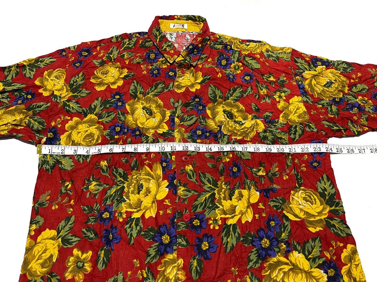 Issey Miyake Vintage Issey Sport Issey Miyake Floral Boxy Button Up Size US L / EU 52-54 / 3 - 10 Thumbnail