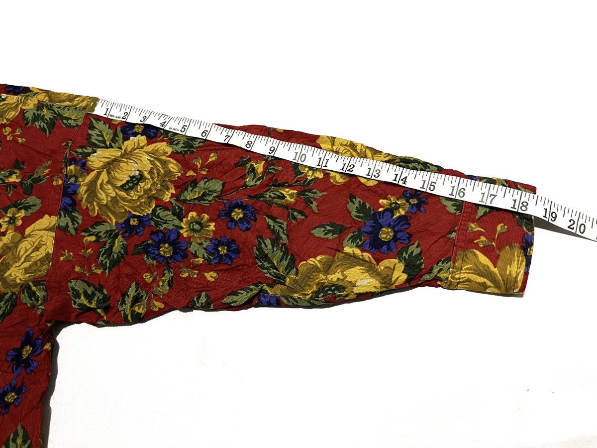 Issey Miyake Vintage Issey Sport Issey Miyake Floral Boxy Button Up Size US L / EU 52-54 / 3 - 13 Thumbnail