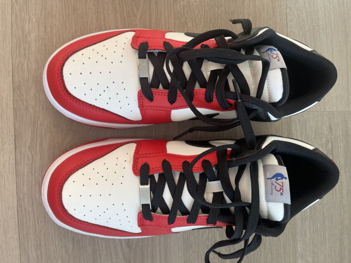 Nike 2022 NBA x Dunk Low EMB '75th Anniversary - Bulls Size US 11.5 / EU 44-45 - 4 Thumbnail