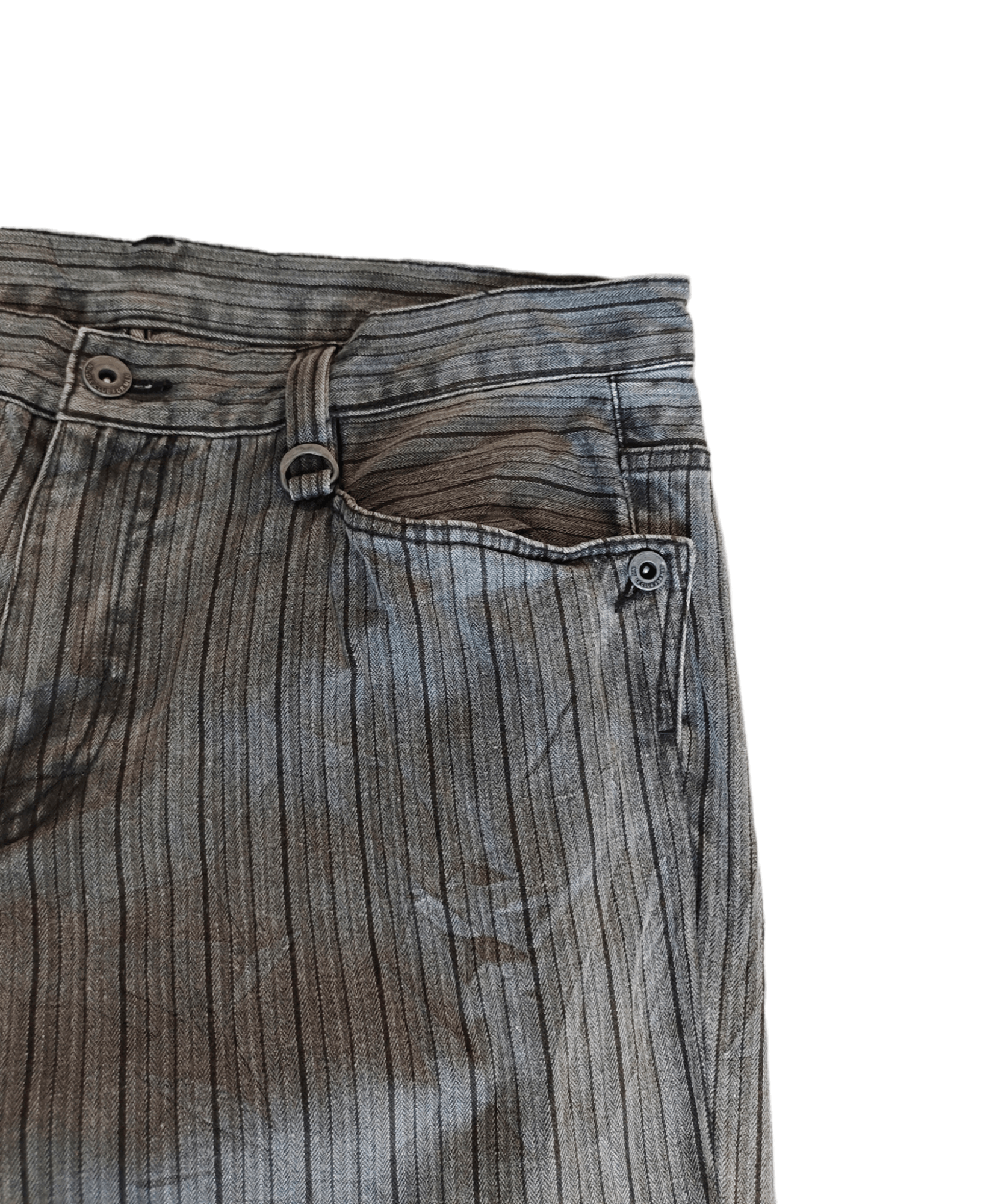 Matsuda Nicole Club For Men Striped Denim Pants Size US 33 - 5 Thumbnail