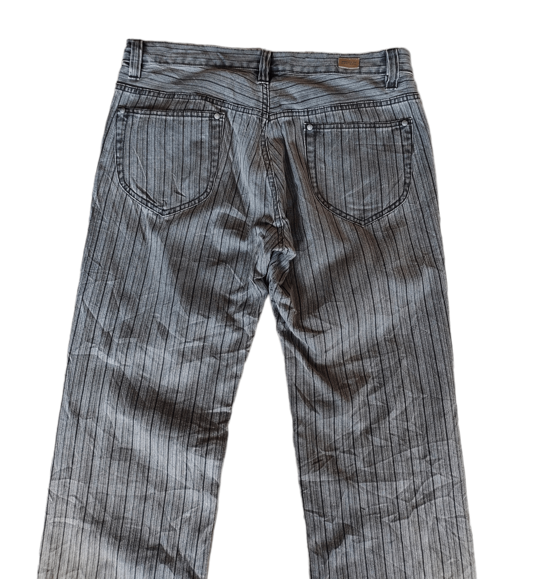 Matsuda Nicole Club For Men Striped Denim Pants Size US 33 - 8 Thumbnail