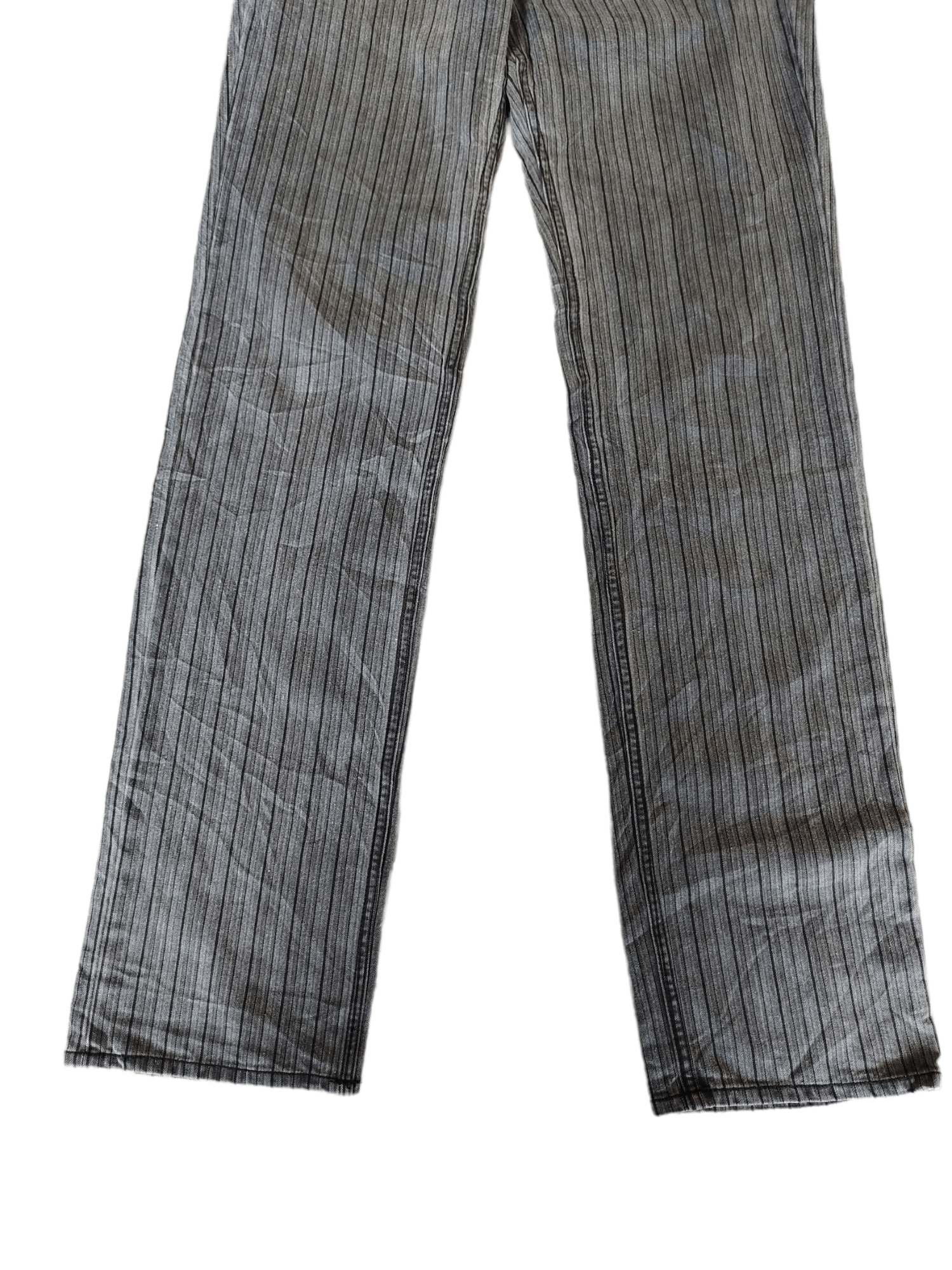 Matsuda Nicole Club For Men Striped Denim Pants Size US 33 - 4 Thumbnail