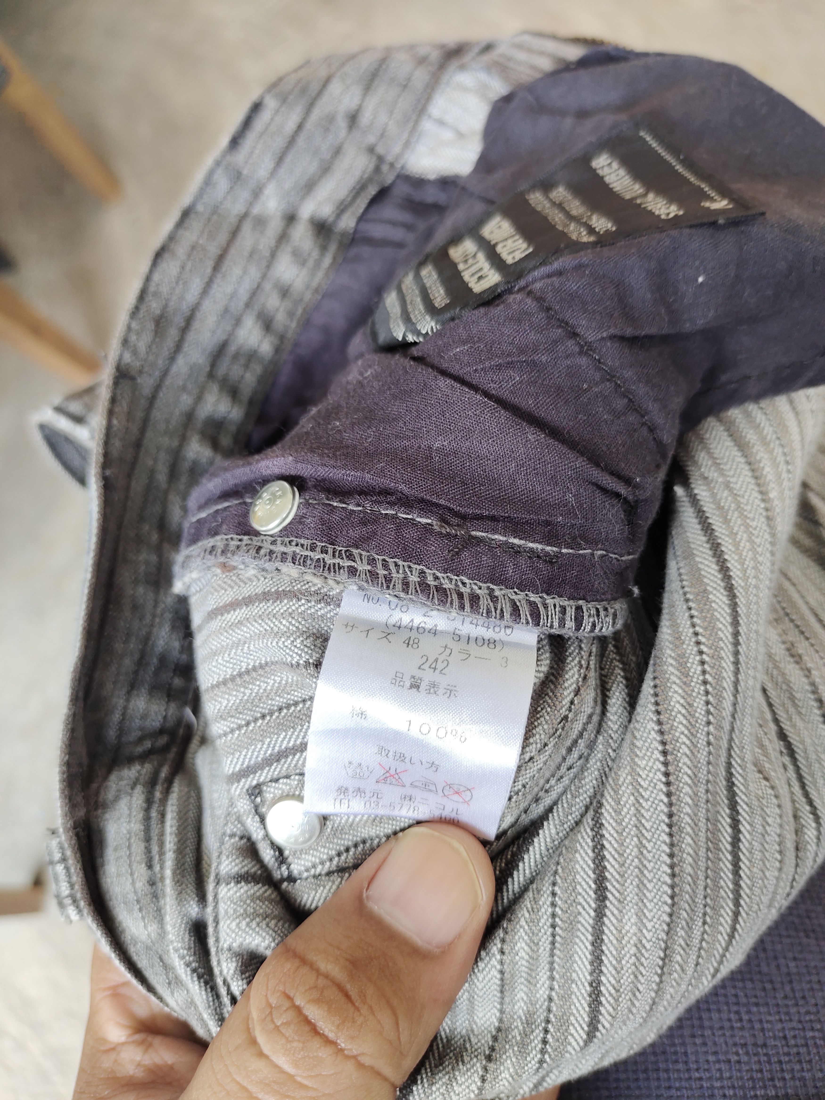 Matsuda Nicole Club For Men Striped Denim Pants Size US 33 - 13 Thumbnail