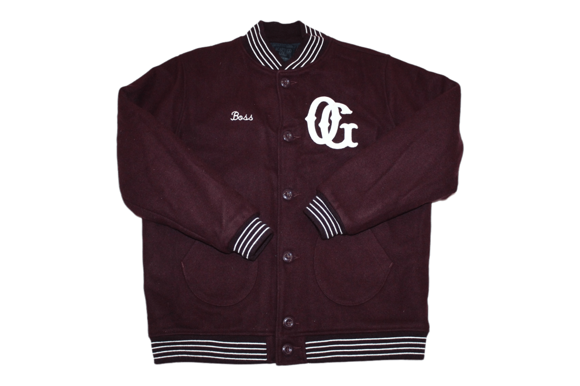 Acapulco Gold Acapulco Gold USA Fall 2011 OG Boss Baseball Varsity Jacket Size US XXL / EU 58 / 5 - 1 Thumbnail