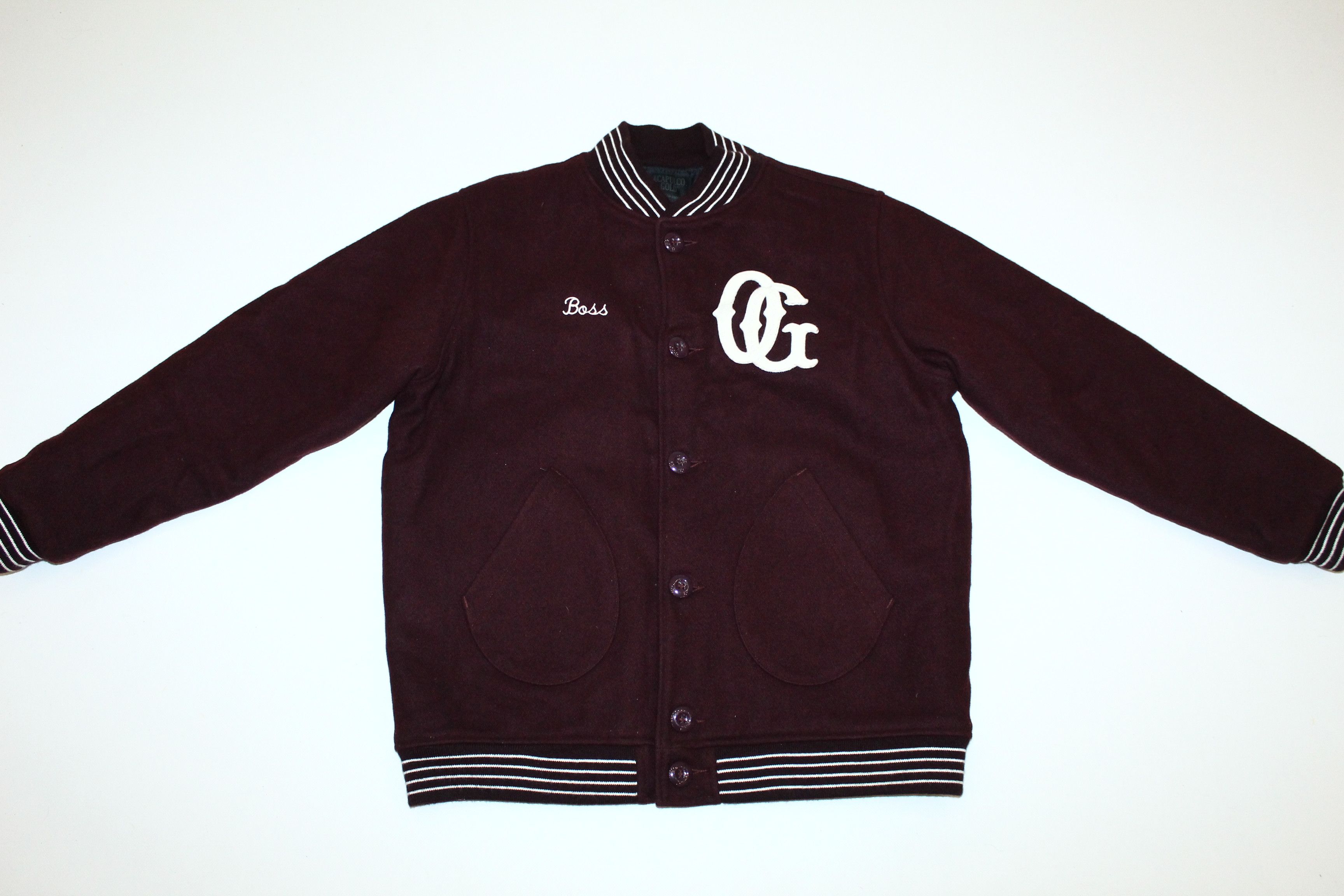 Acapulco Gold Acapulco Gold USA Fall 2011 OG Boss Baseball Varsity Jacket Size US XXL / EU 58 / 5 - 2 Thumbnail